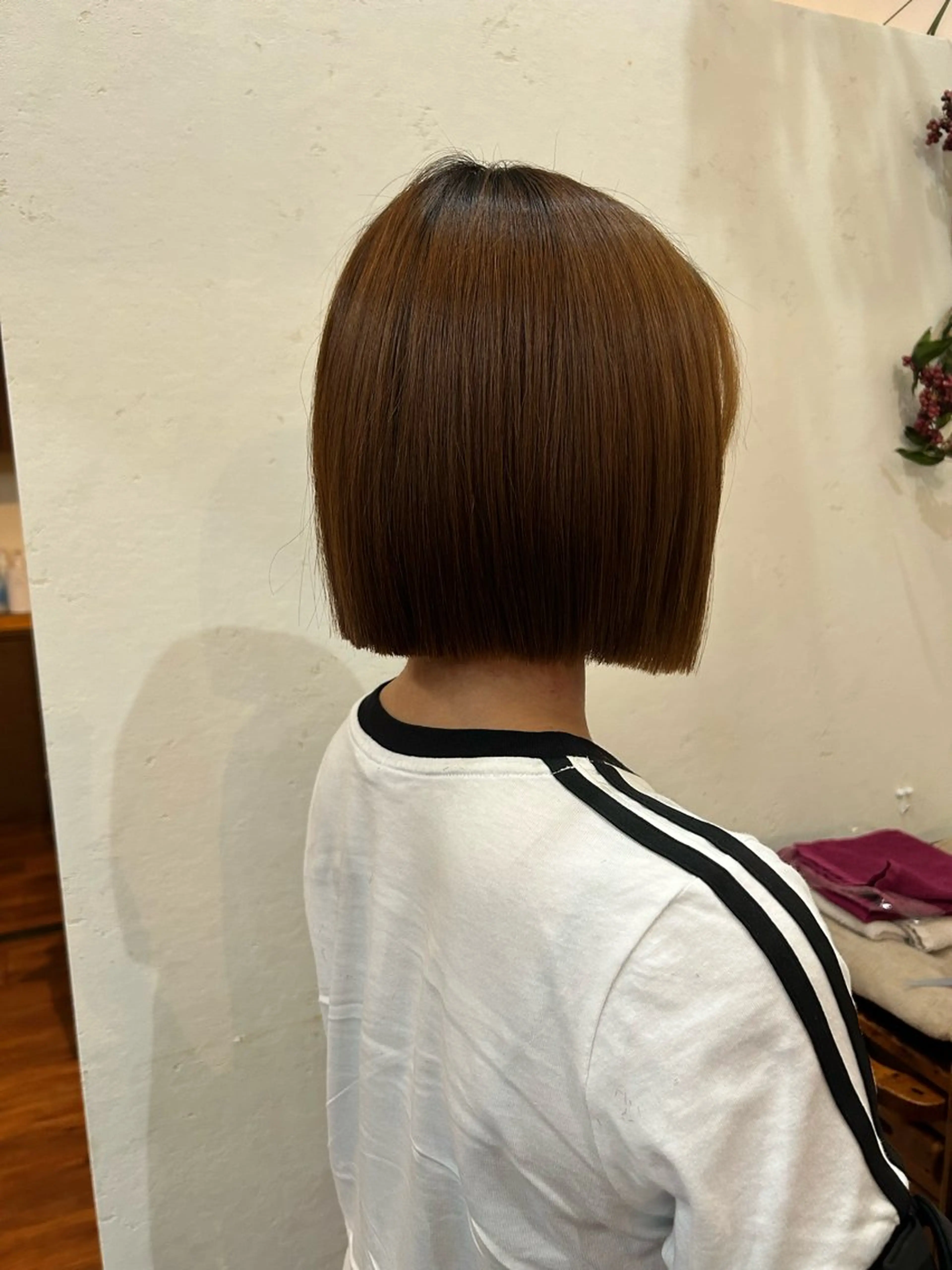 ショート ボブ 縮毛矯正 カット トリートメント STORY所属・story 増田 わかなのヘアスタイル