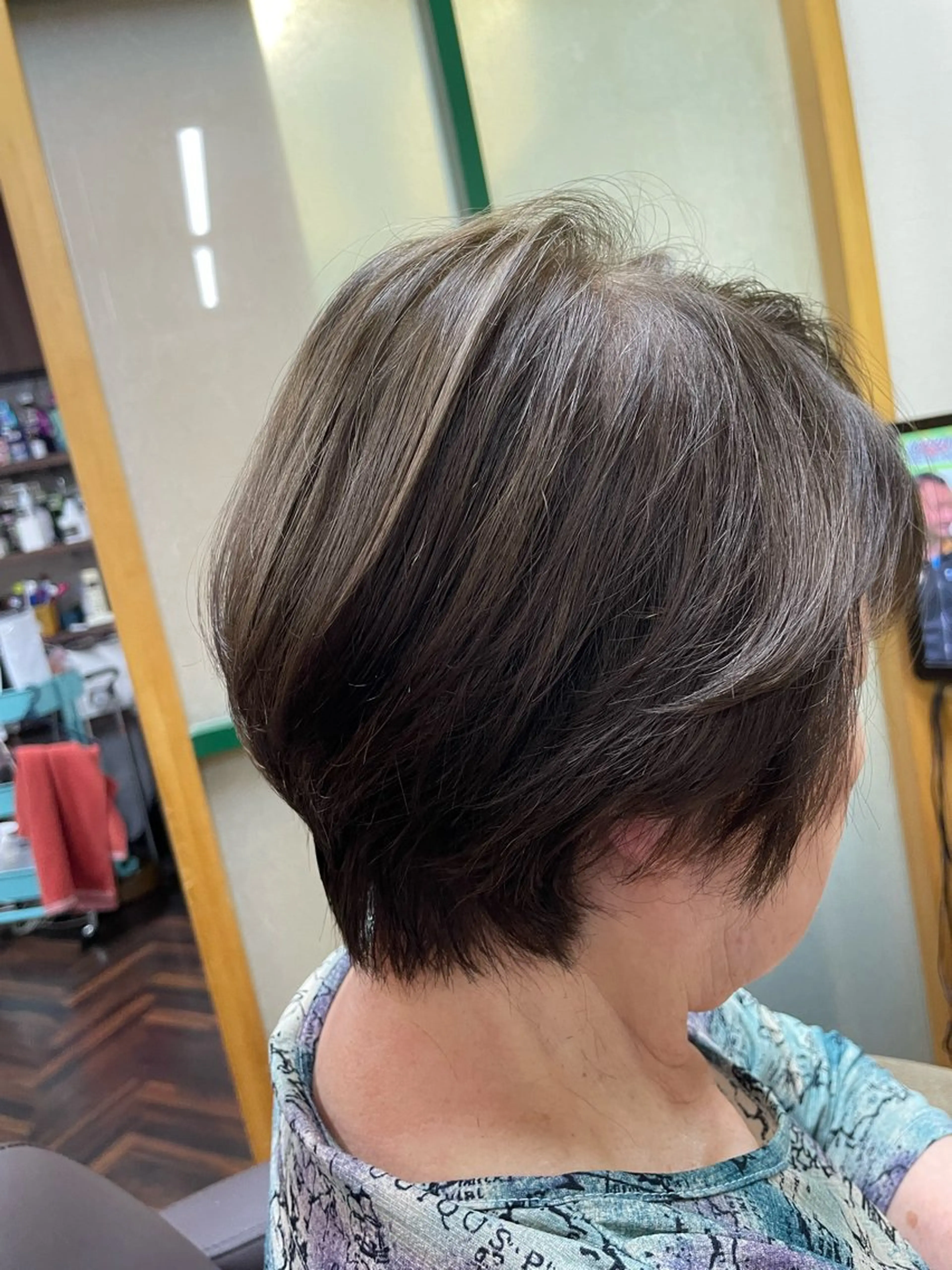 ショート カラー 卒業式のヘアスタイル katae sayoriのヘアスタイル