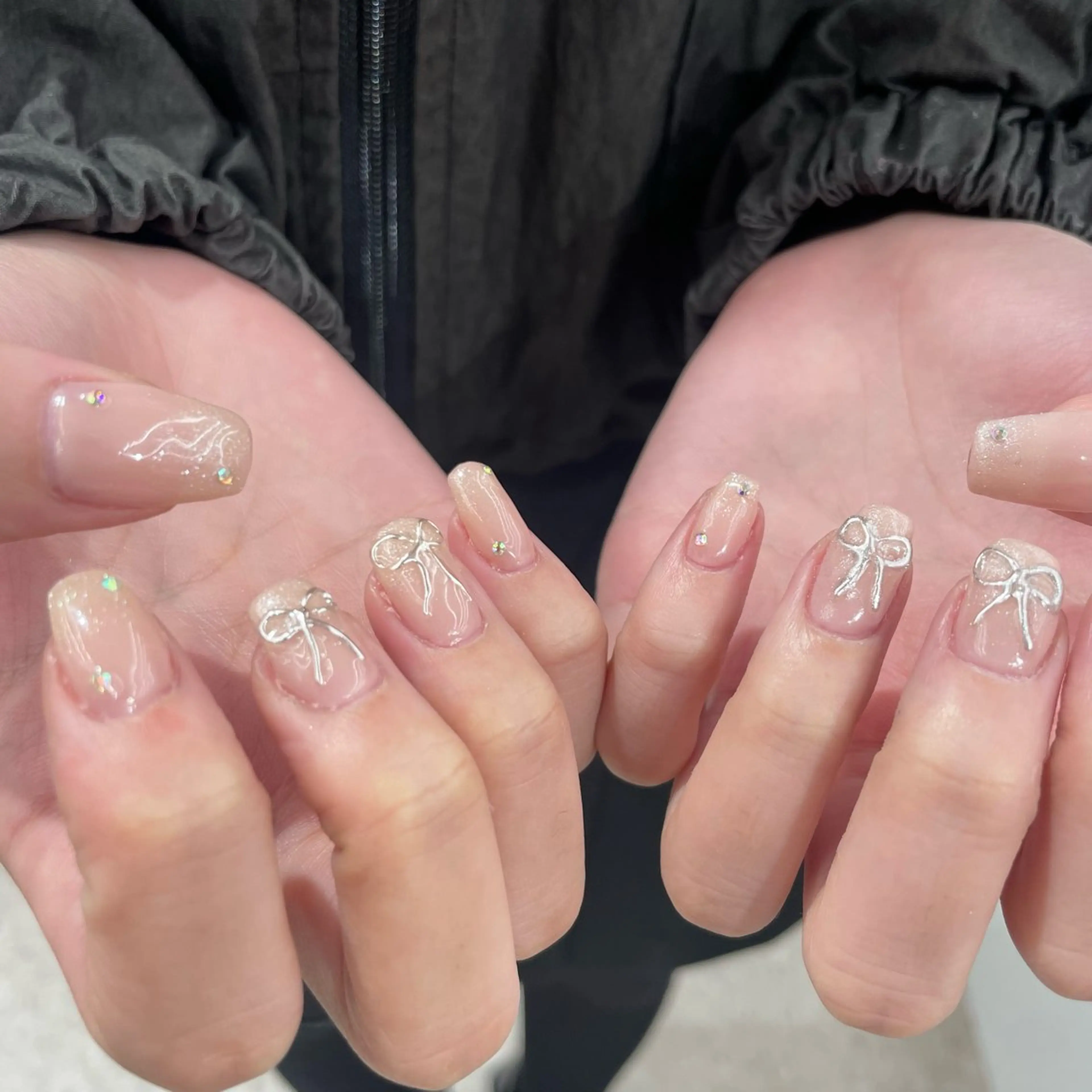 ネイル 🫧飛山琉桜/二条 ネイルアート/束感のマツエク・マツパデザイン