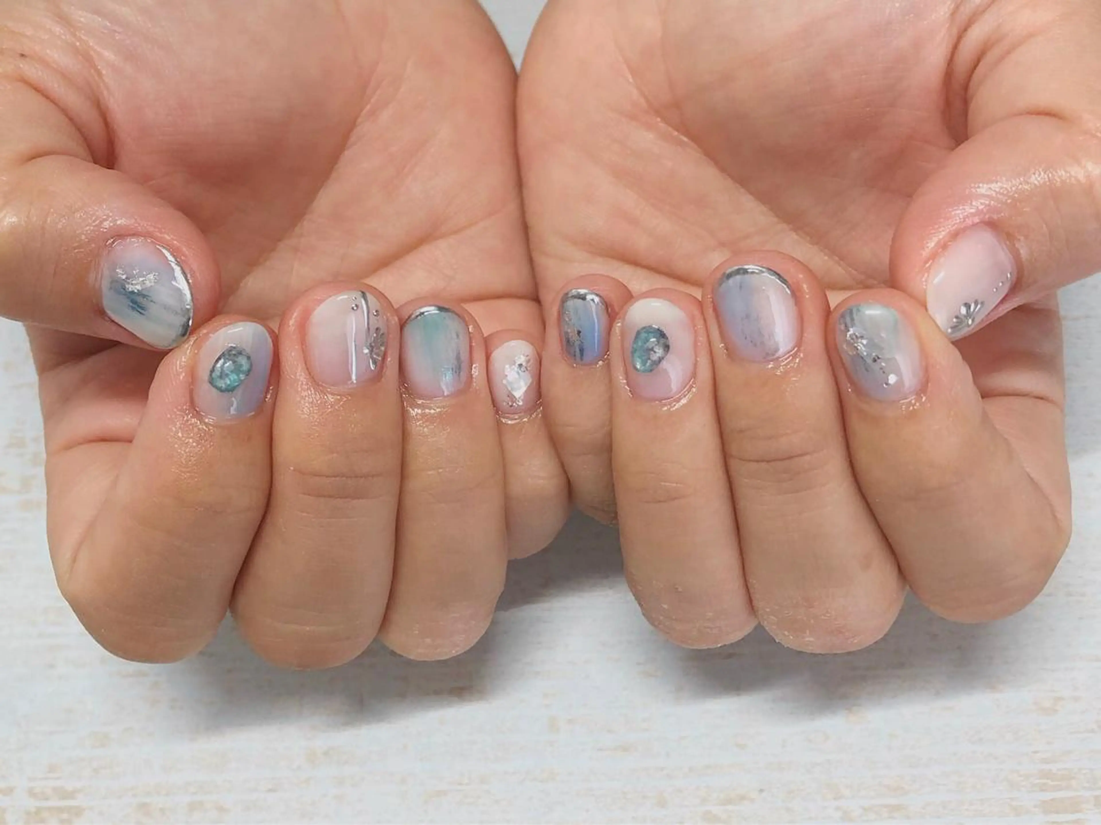 ネイル 𖡼 yumenoのネイルデザイン