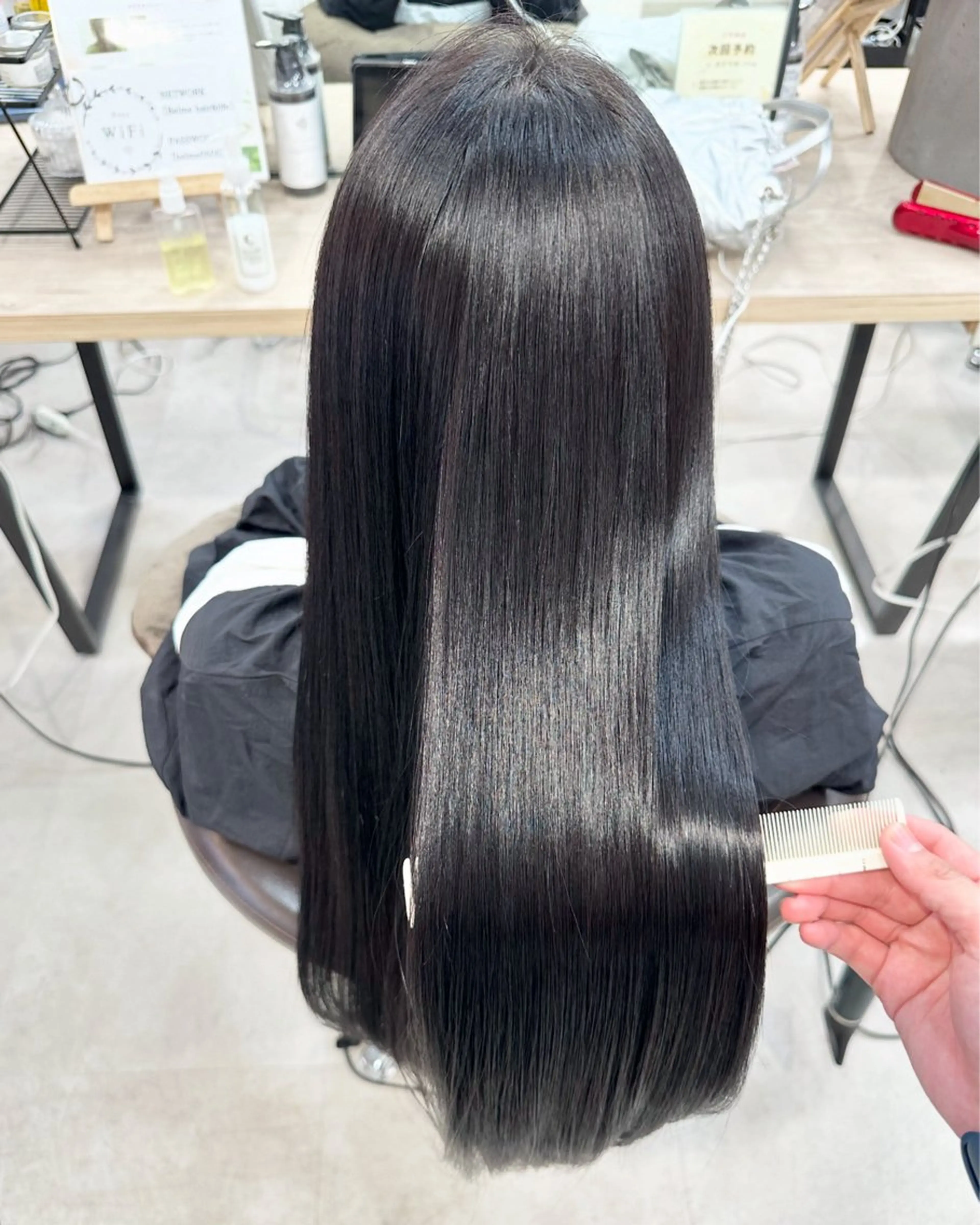 ロング 地毛風縮毛矯正 / ショート/ボブ/平山のヘアスタイル