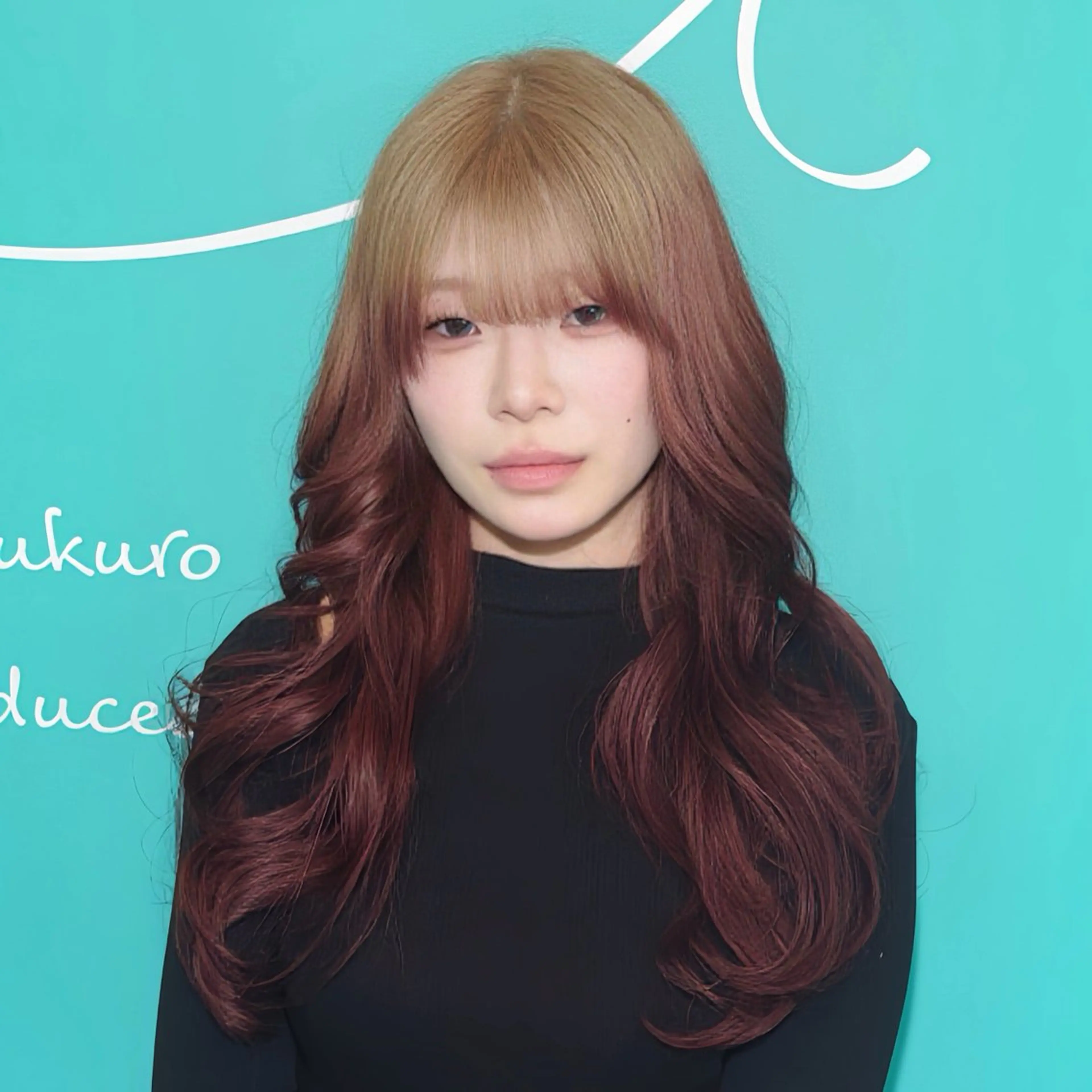 ロング カラー ベージュカラー レッドカラー ヘアカラー トリートメント デザインカラー/ ボブ/Natsukiのヘアスタイル