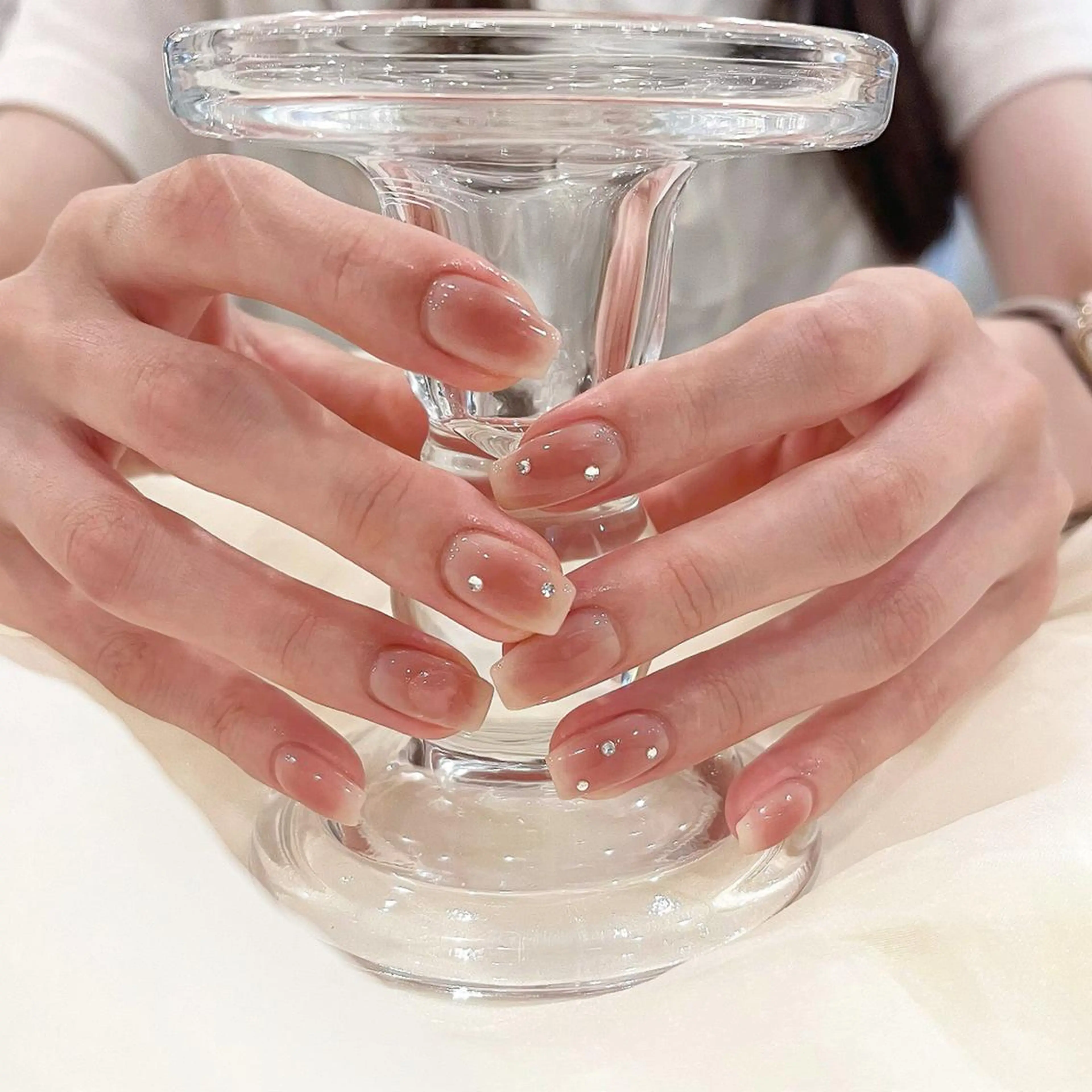 ネイル チークネイル ハート ぷっくりネイル 坂本 望のネイルデザイン