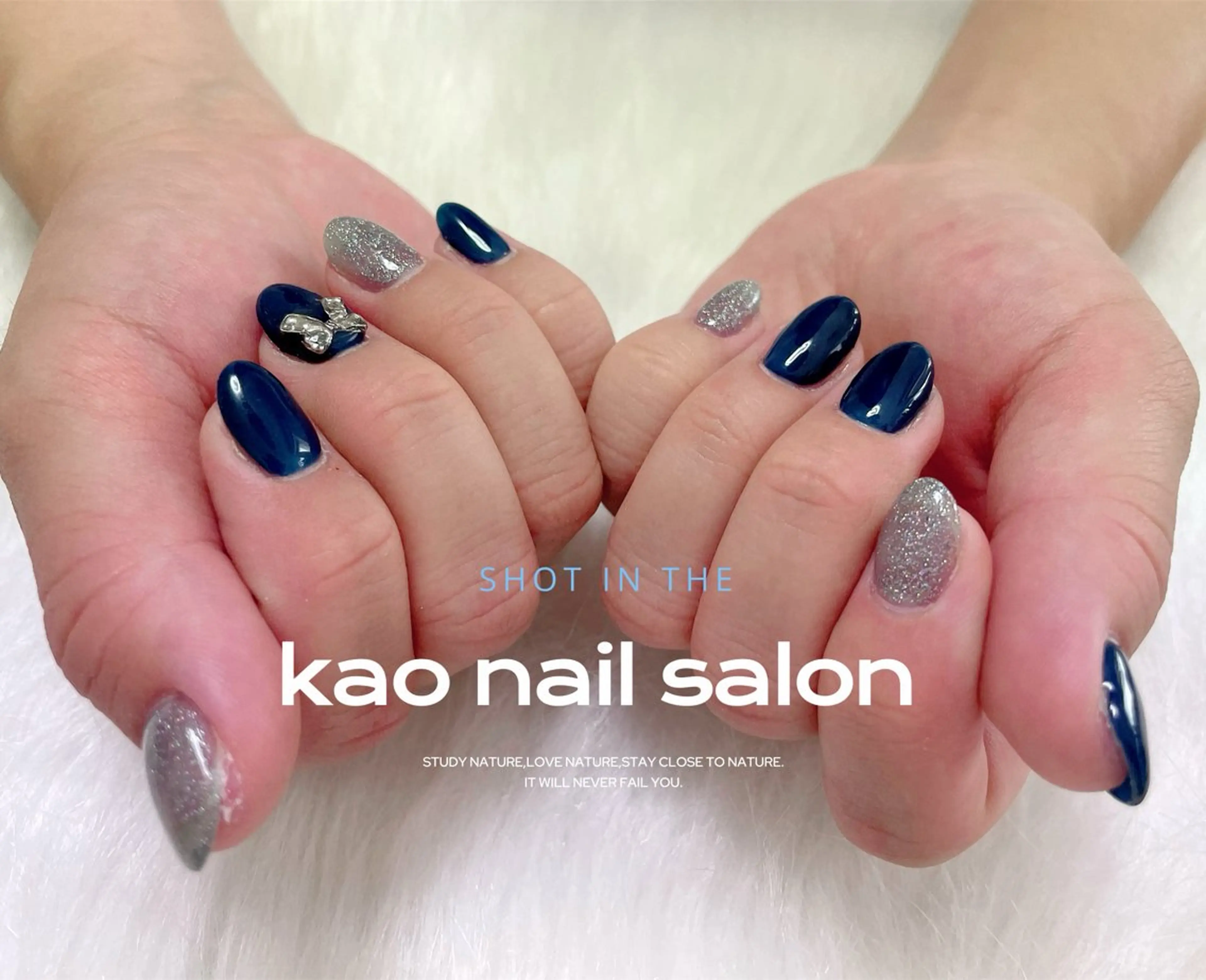 ネイル ハンドネイル kao nail マグネット/長さだしのネイルデザイン