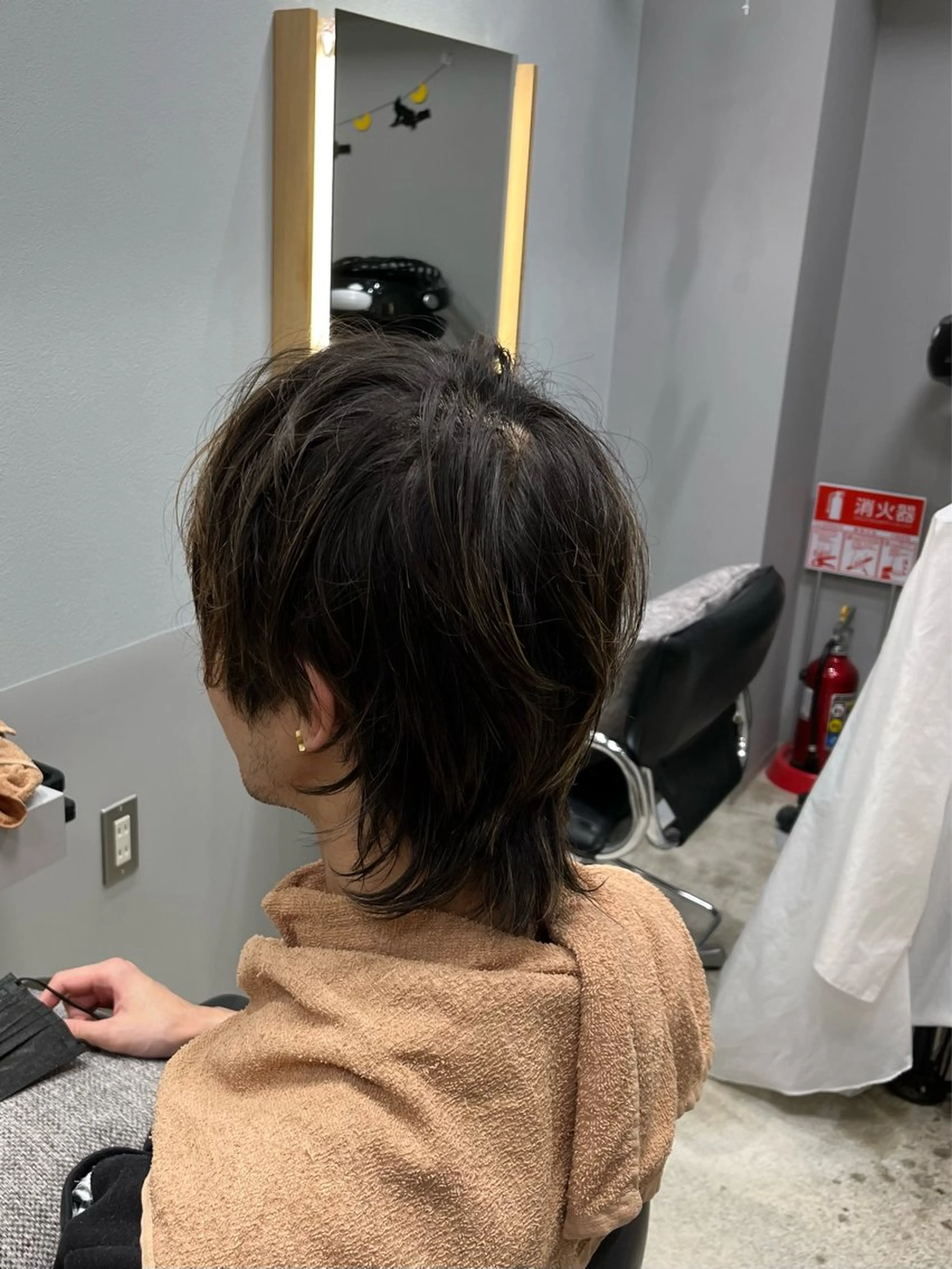 メンズ マッシュウルフ マッシュ メンズウルフカット ウルフカット fizelle南堀江店所属・宇田 優希菜のヘアスタイル