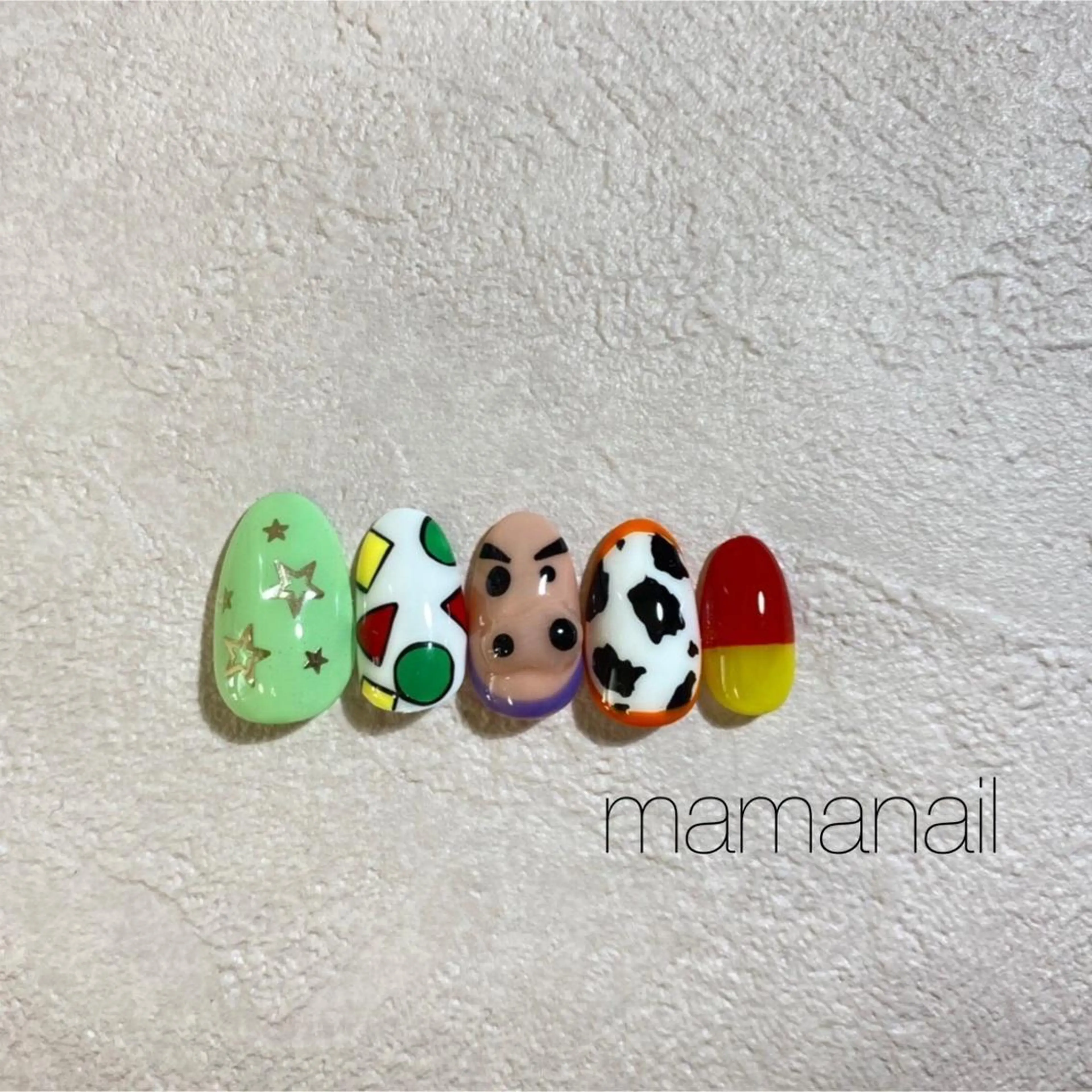 ネイル アートネイル ブルー ジェルネイル ネイルサロン mama nailのネイルデザイン