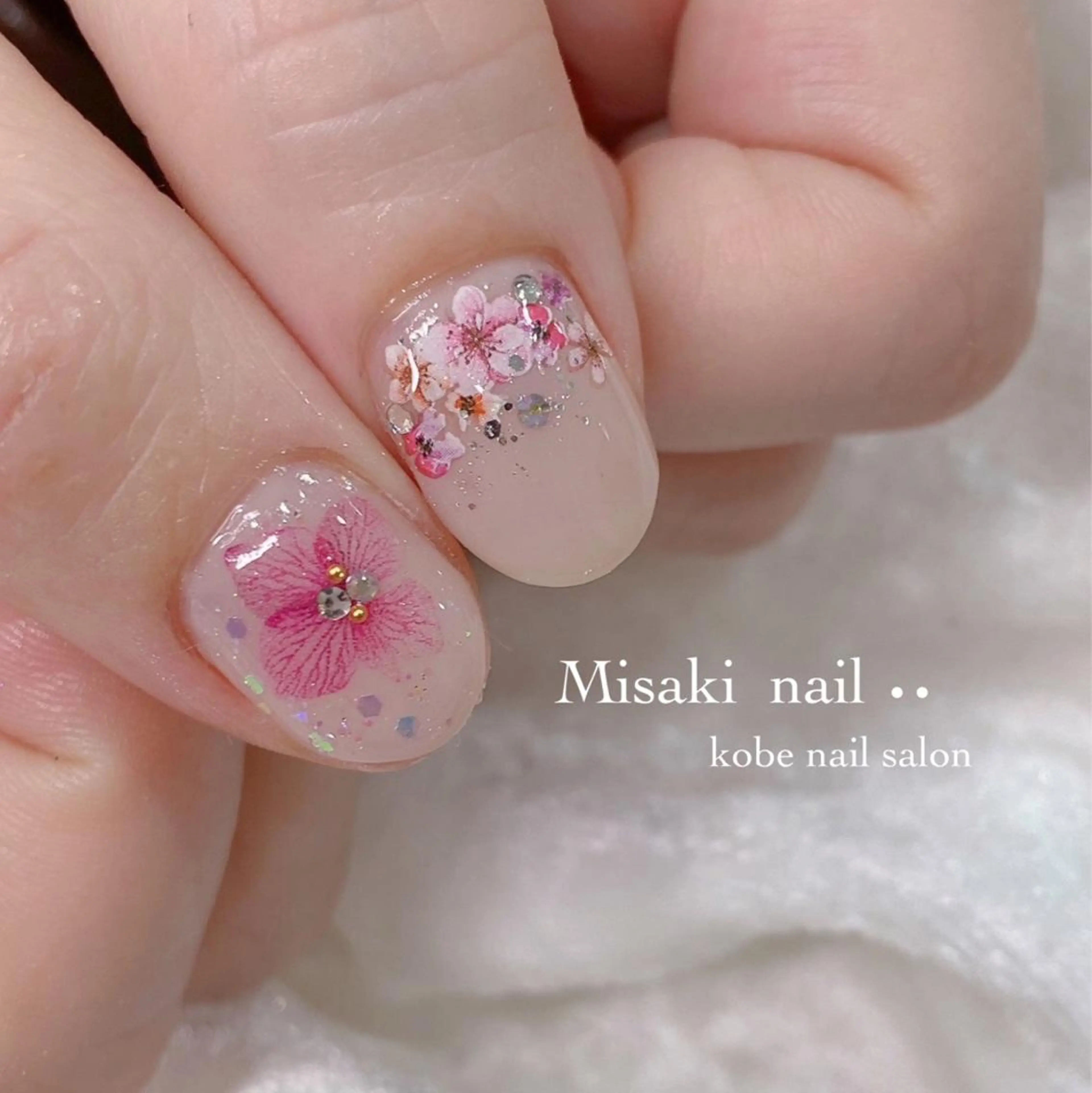 ネイル 韓国ネイル ワンホンネイル ハンドネイル nailsalon miinailsのネイルデザイン