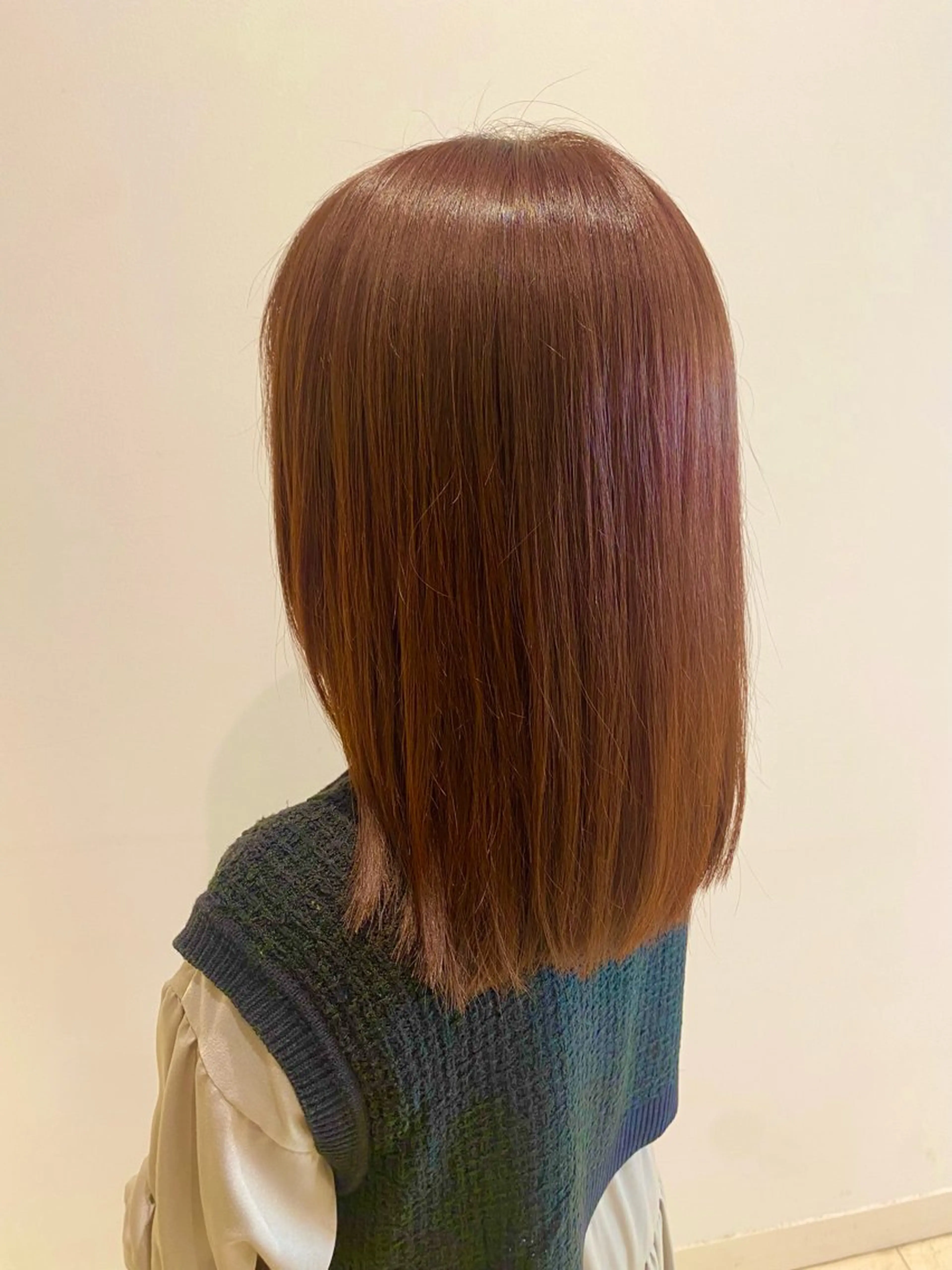 ミディアム カラー カット ヘアカラー トリートメント 🌹艶髪カラー🌹 津田晴加【西荻窪】のヘアスタイル