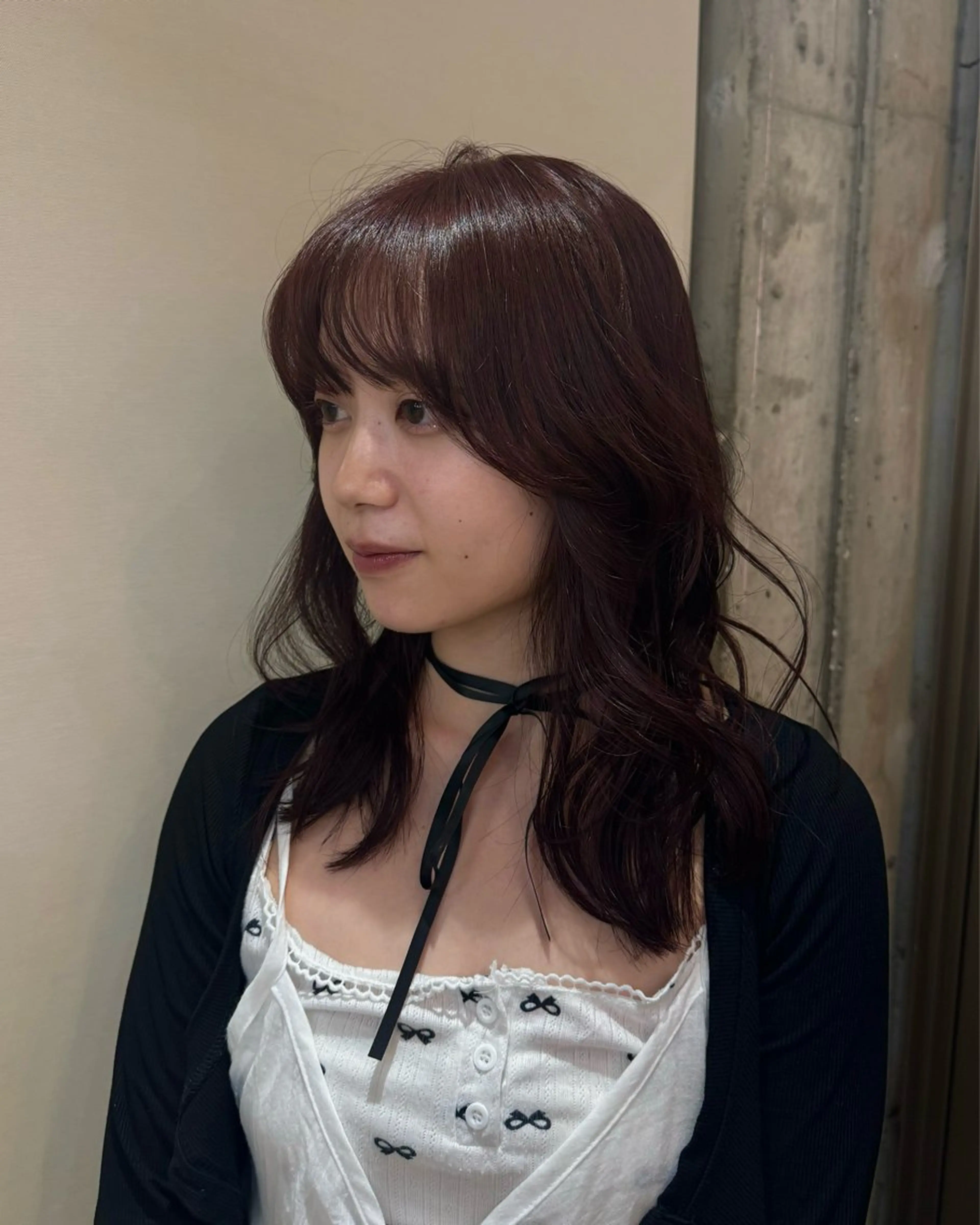 ミディアム カラー ブラウンカラー ピンクカラー ピンクブラウン レッドカラー トリートメント ♡ suzUkaのヘアスタイル