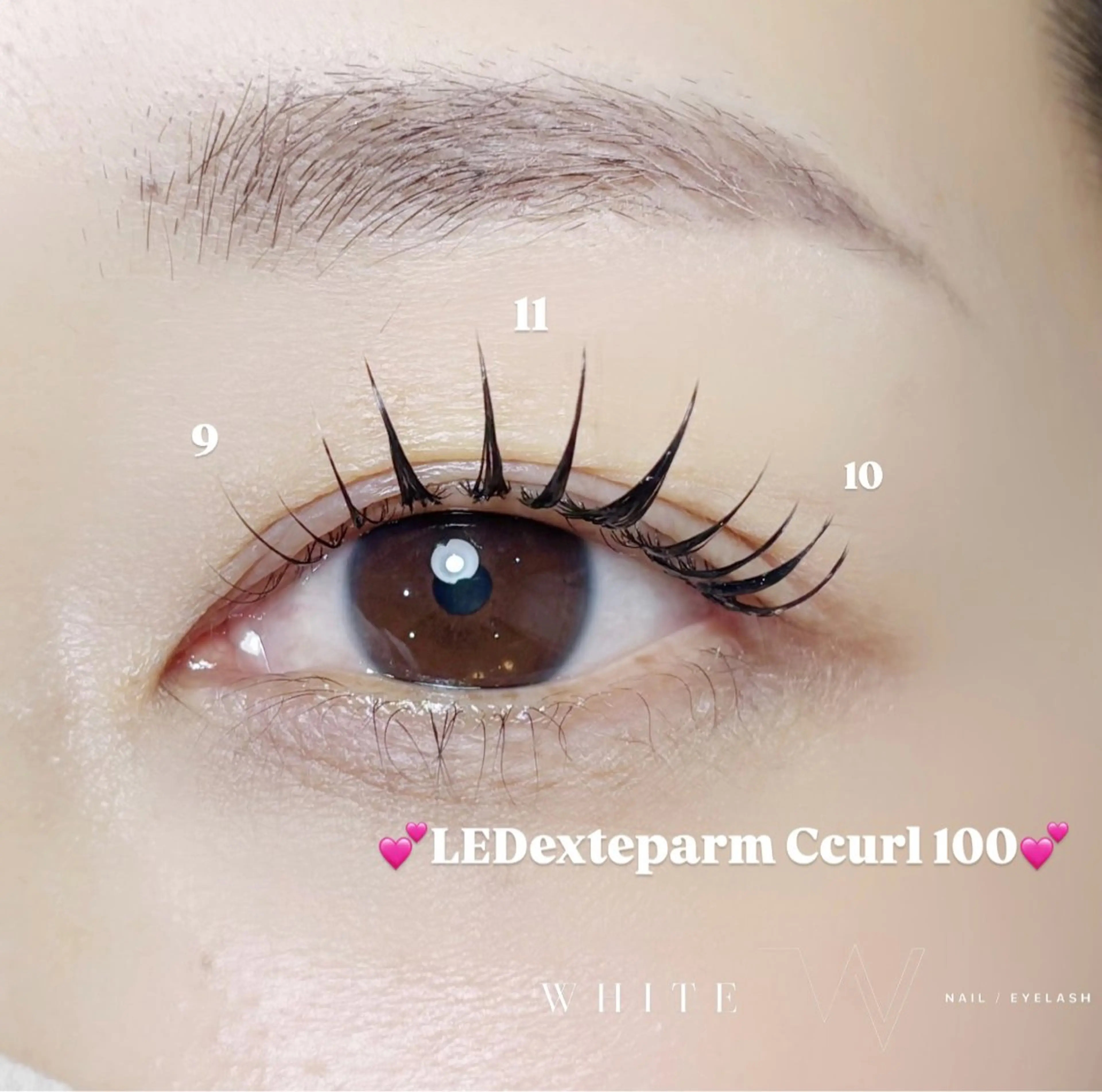 マツエク・マツパ WHITE所属・Luna WHITEのマツエク・マツパデザイン