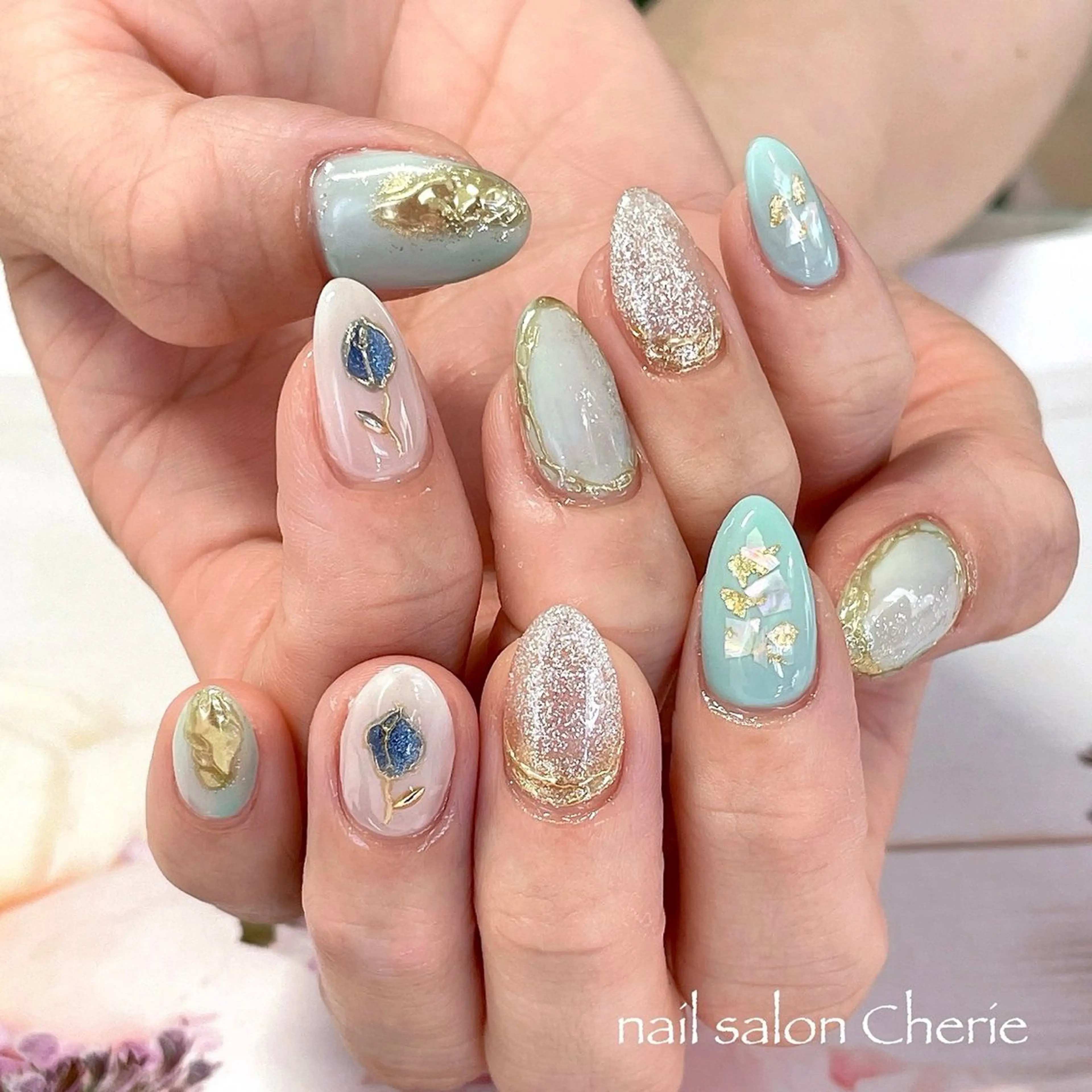 ネイル ハンドネイル nail salon Cherie ネイルサロン シェリー所属・nail salon Cherieのネイルデザイン