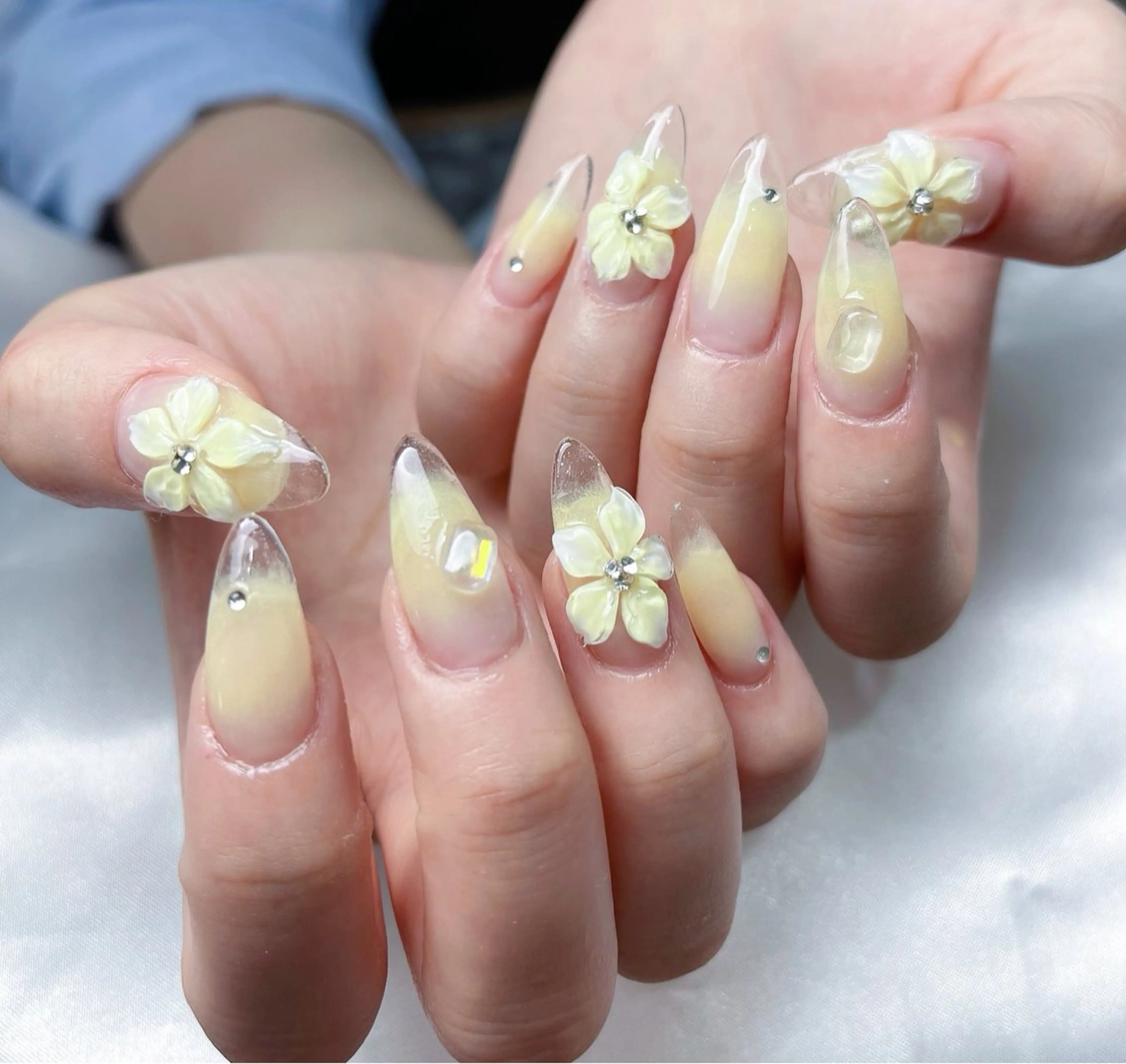 ネイル フットネイル フレンチネイル グラデーション キラキラネイル マグネットネイル Lina nailのネイルデザイン