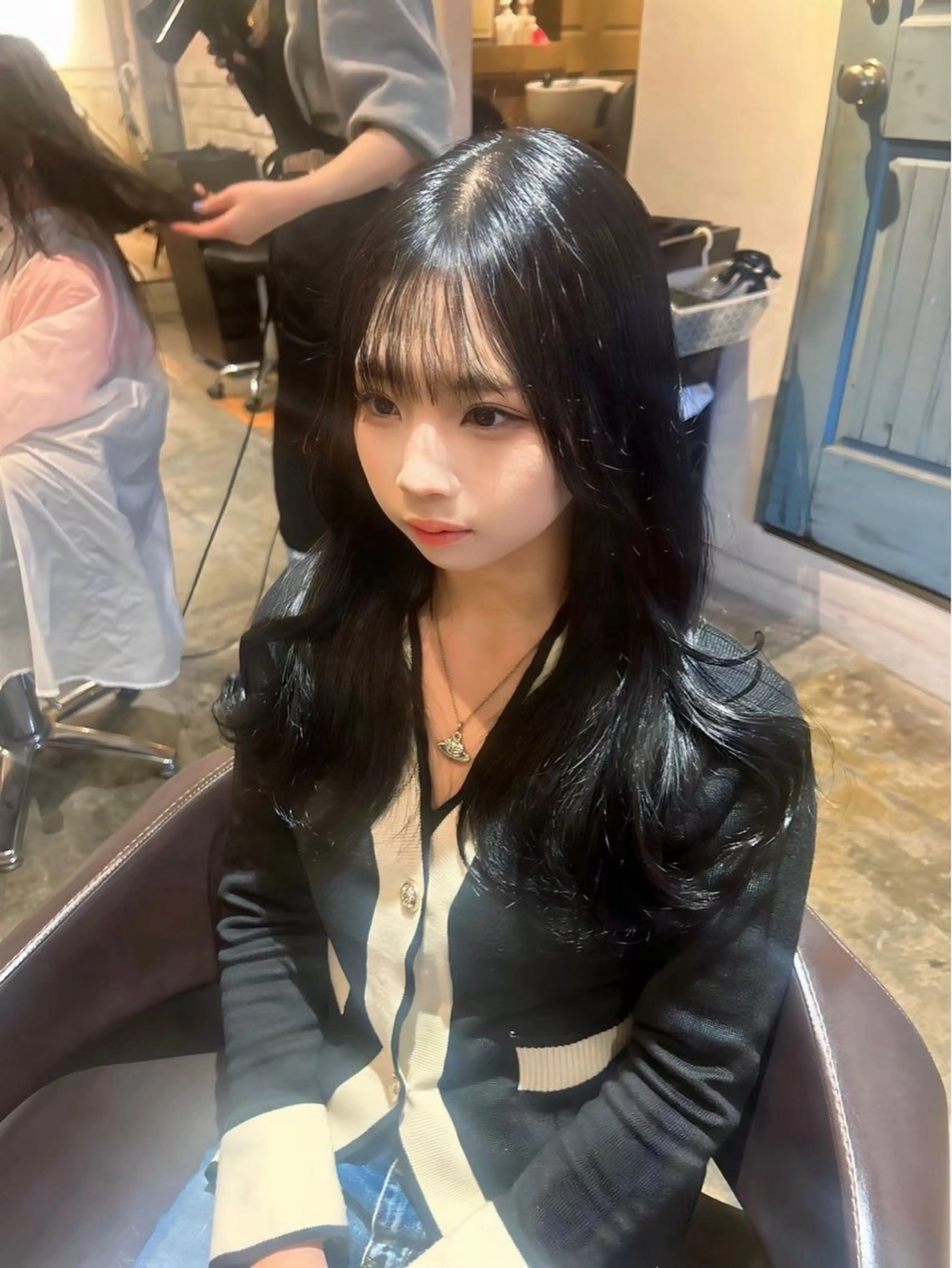 ロング カラー 暖色.髪質改善 🪽スズのヘアスタイル