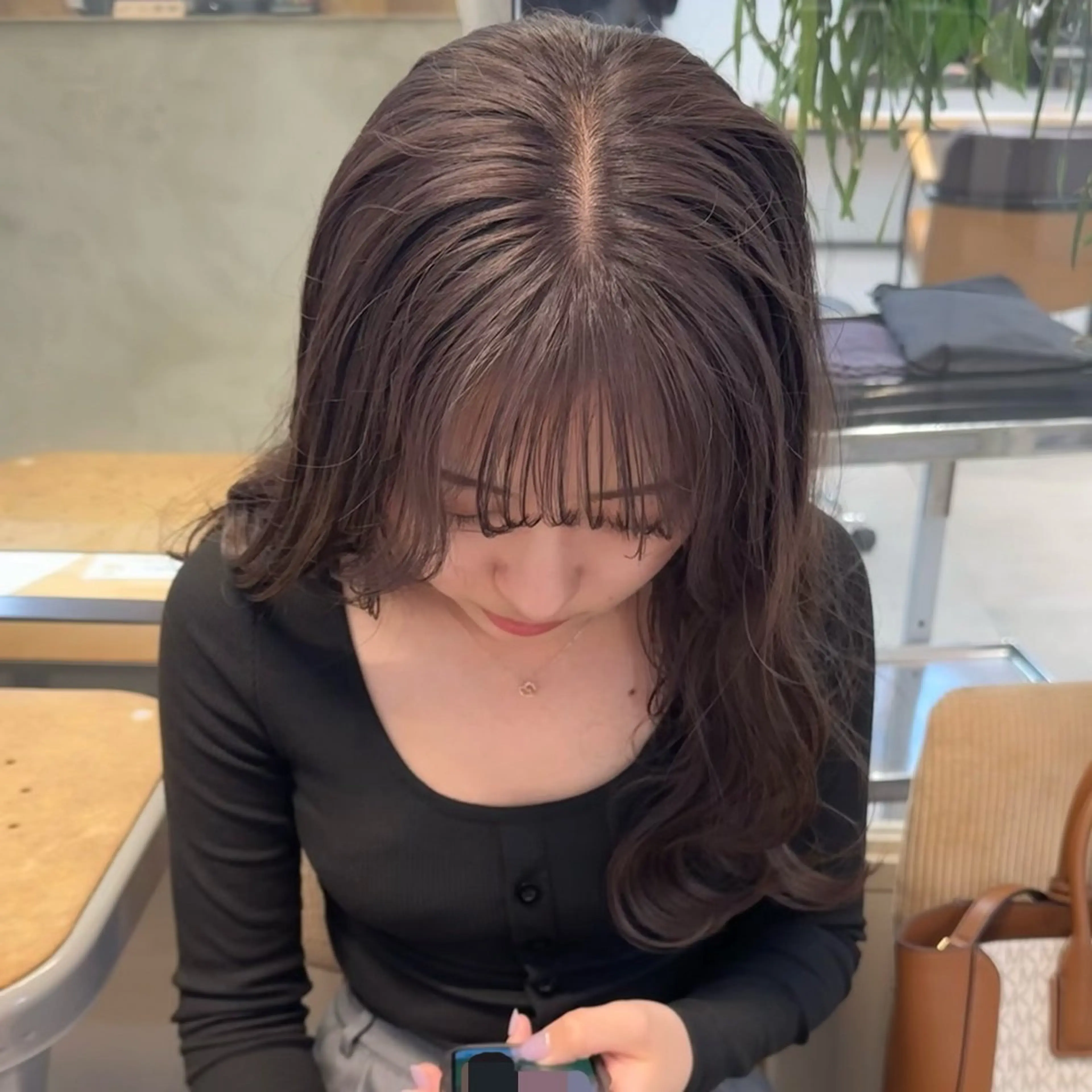 ロング カラー 艶カラー×似合わせ カットshihomiのヘアスタイル