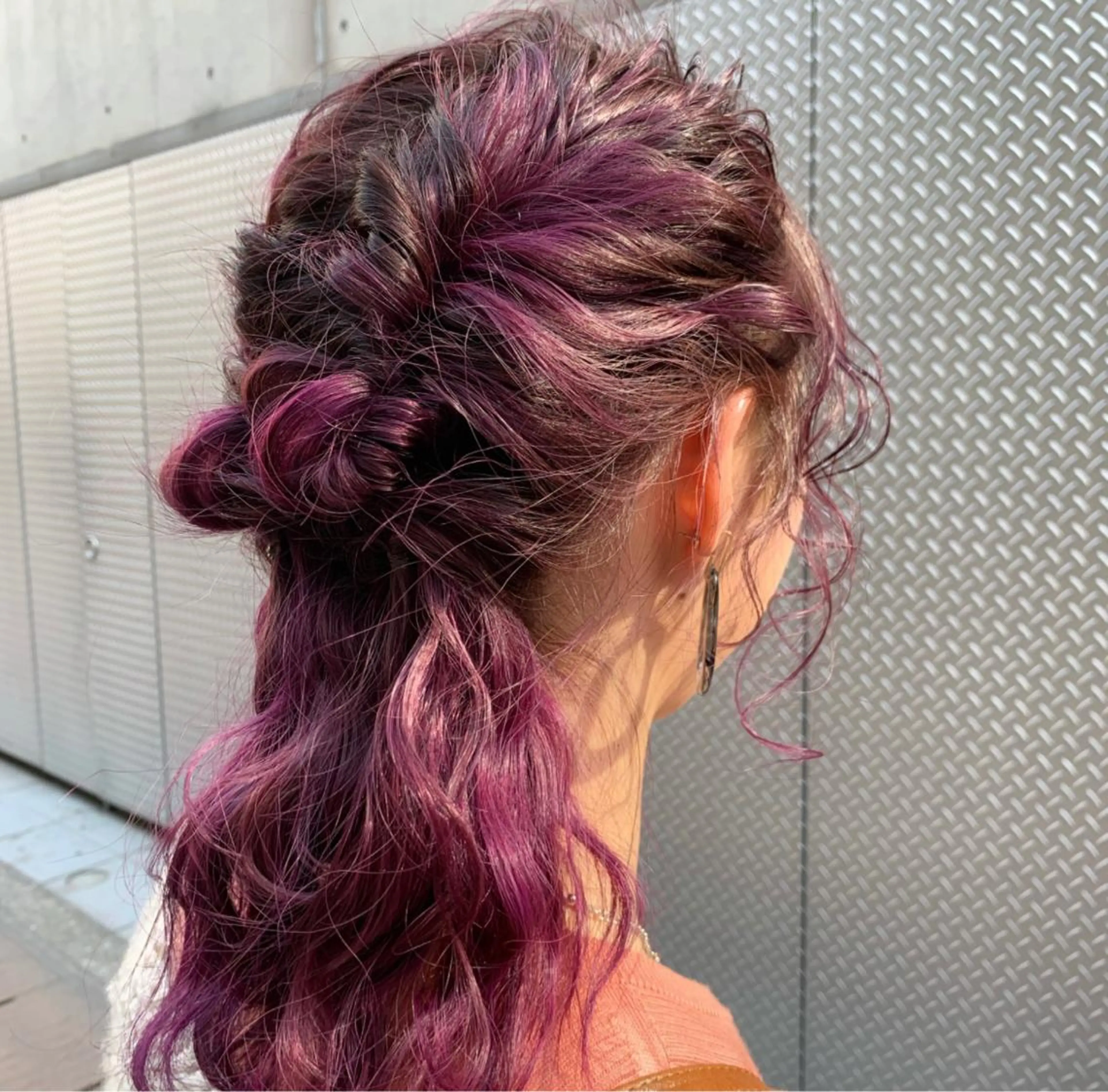 体育祭カラー🌈(ブリーチ+オンカラー)※デザインによって追加料金いただく場合ございます！の写真