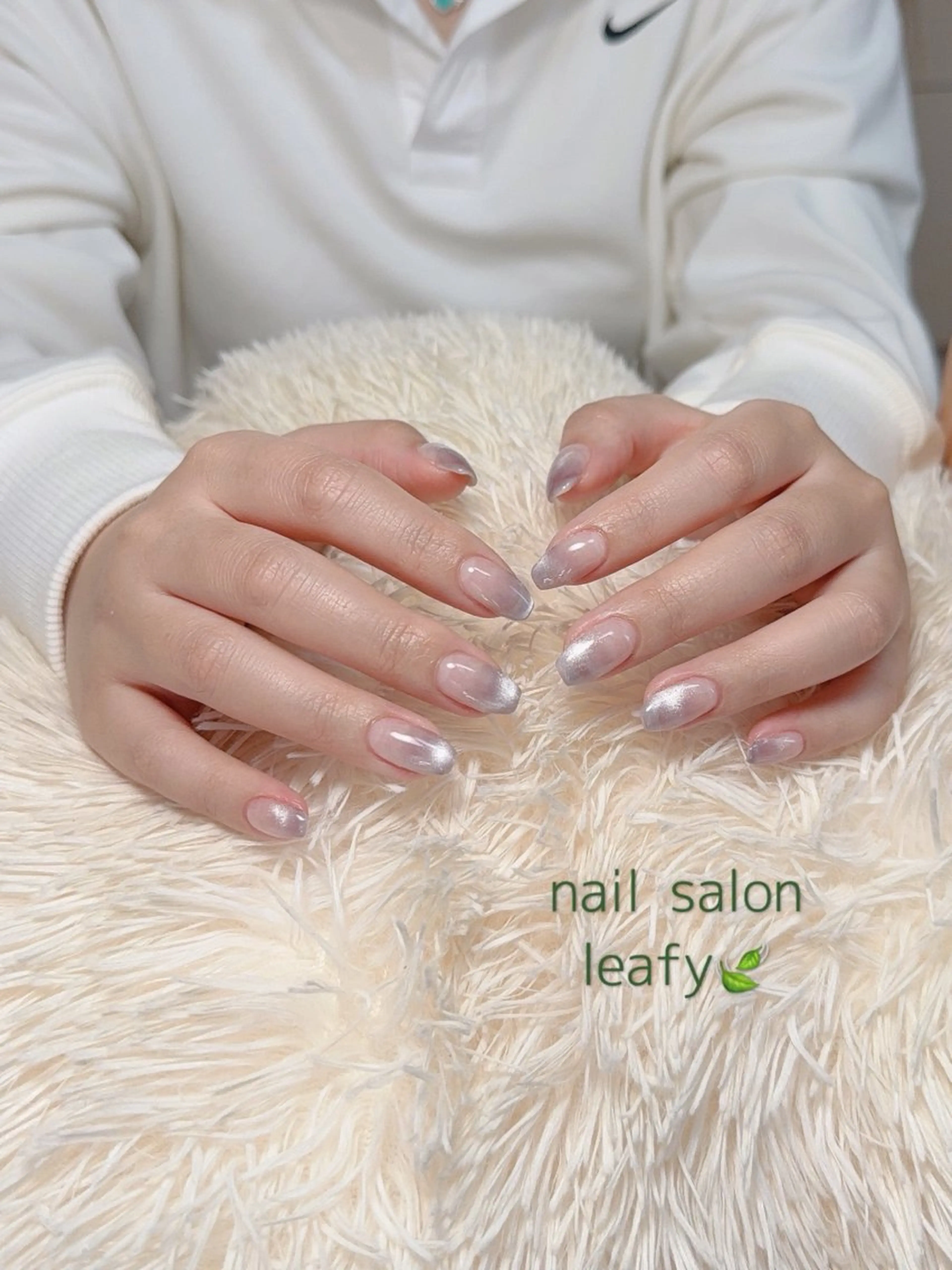 ネイル グラデーション マグネットネイル ハンドネイル ネイルサロン leafyのネイルデザイン