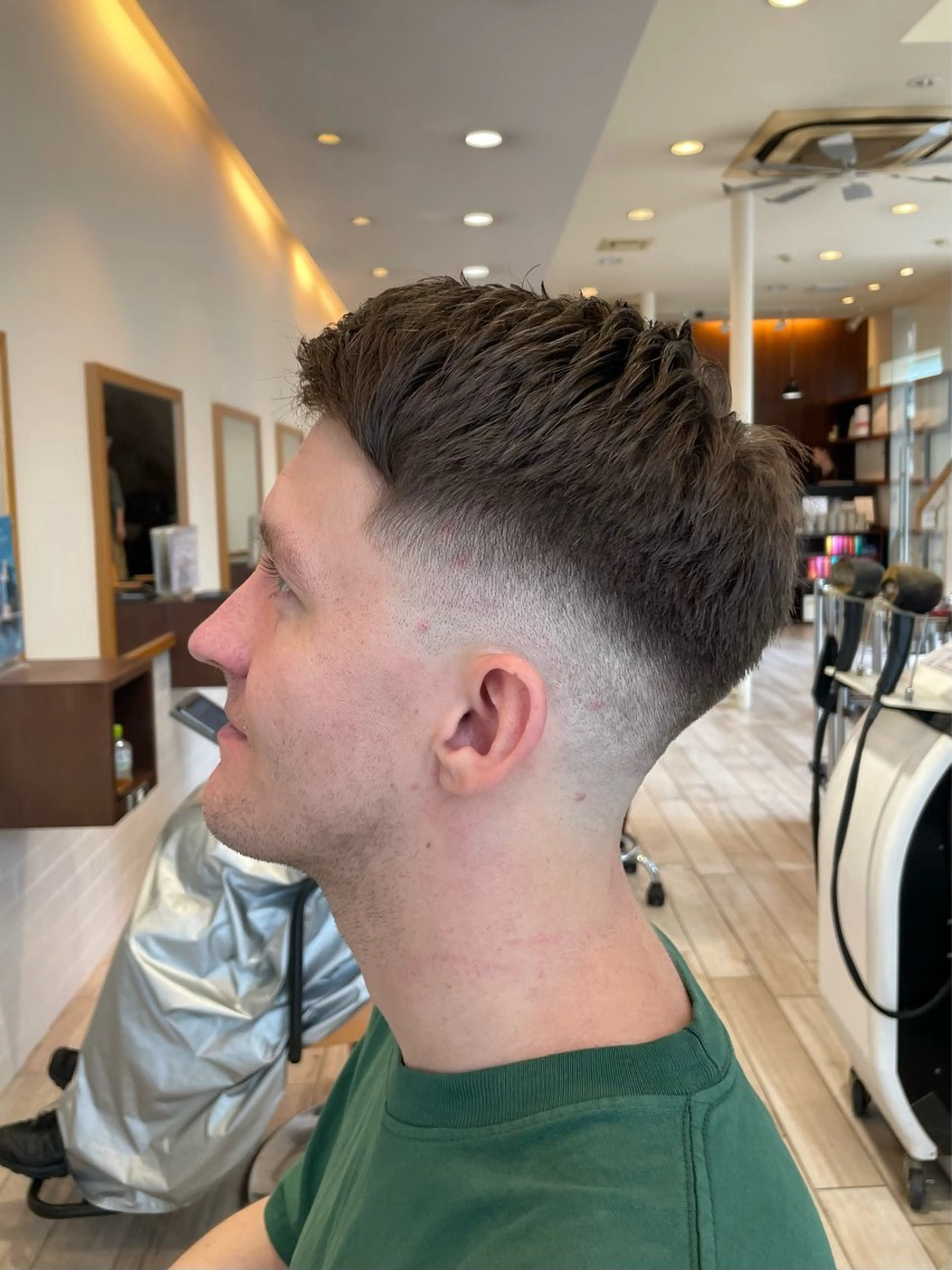 ショート メンズ フェードカット スキンフェード カット パーマ/フェード🔥 佐々木波人のヘアスタイル