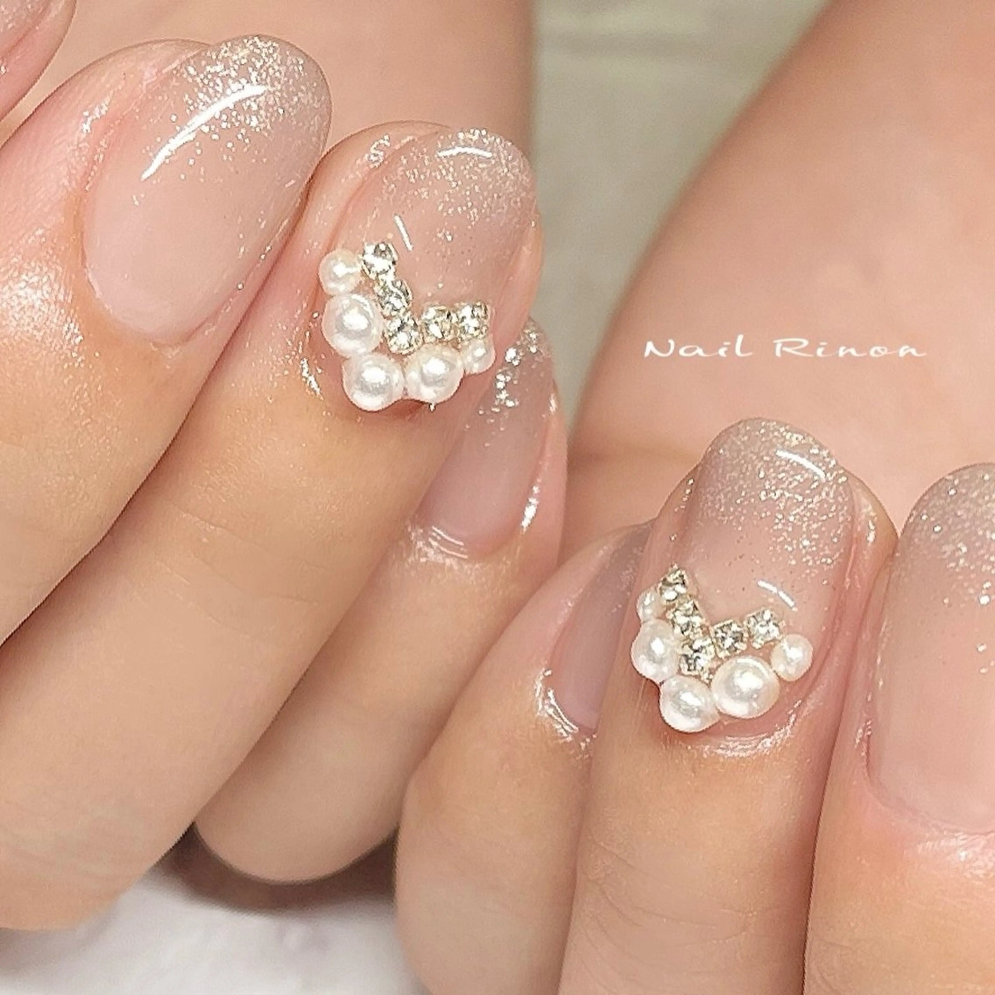 ネイル キラキラネイル ハンドネイル Nail Rinonのネイルデザイン