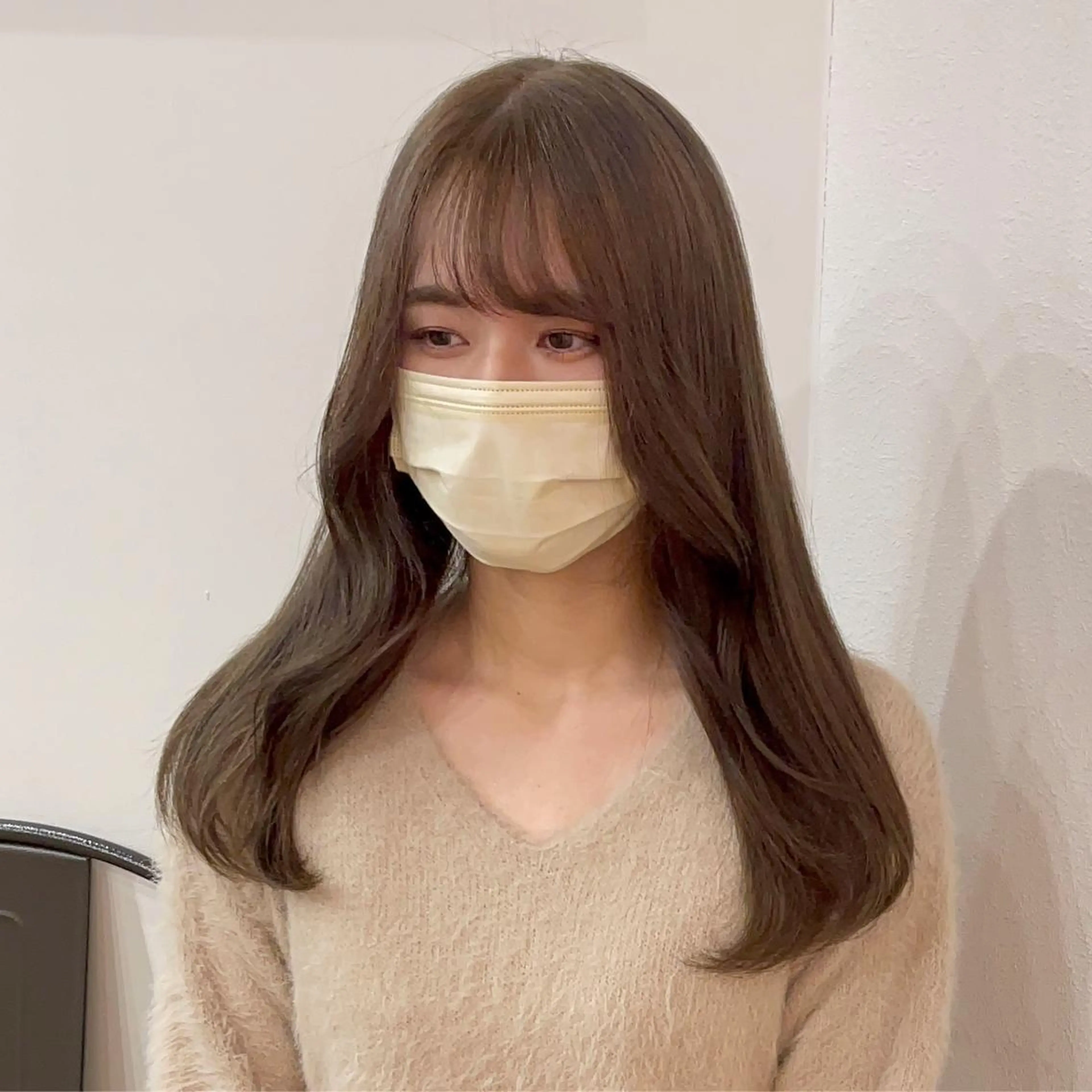 ロング カラー ヘアアレンジ キダアヤカ/ 梅田/ベージュカラーのヘアスタイル