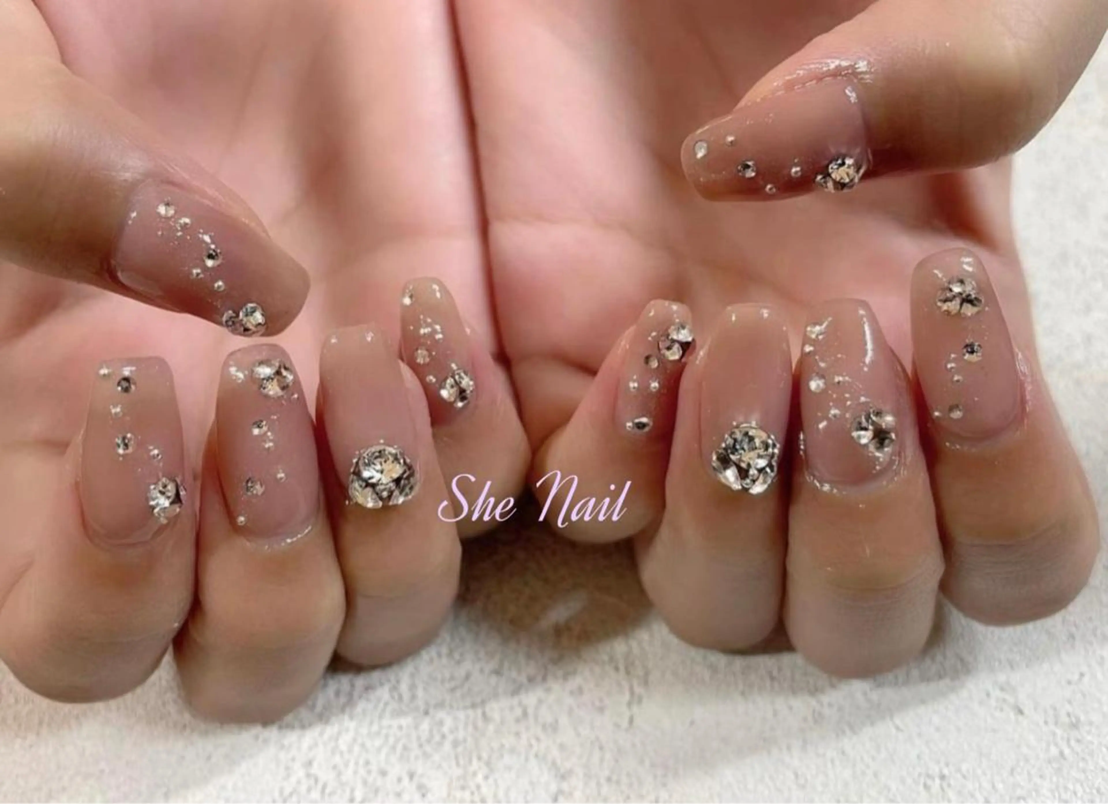 💎人気No.1🉐 「ゴデゴデ✨キラキラつけ放題」デザイン　カラー1色のみ         ソフトオフ無料  ケア込みの写真