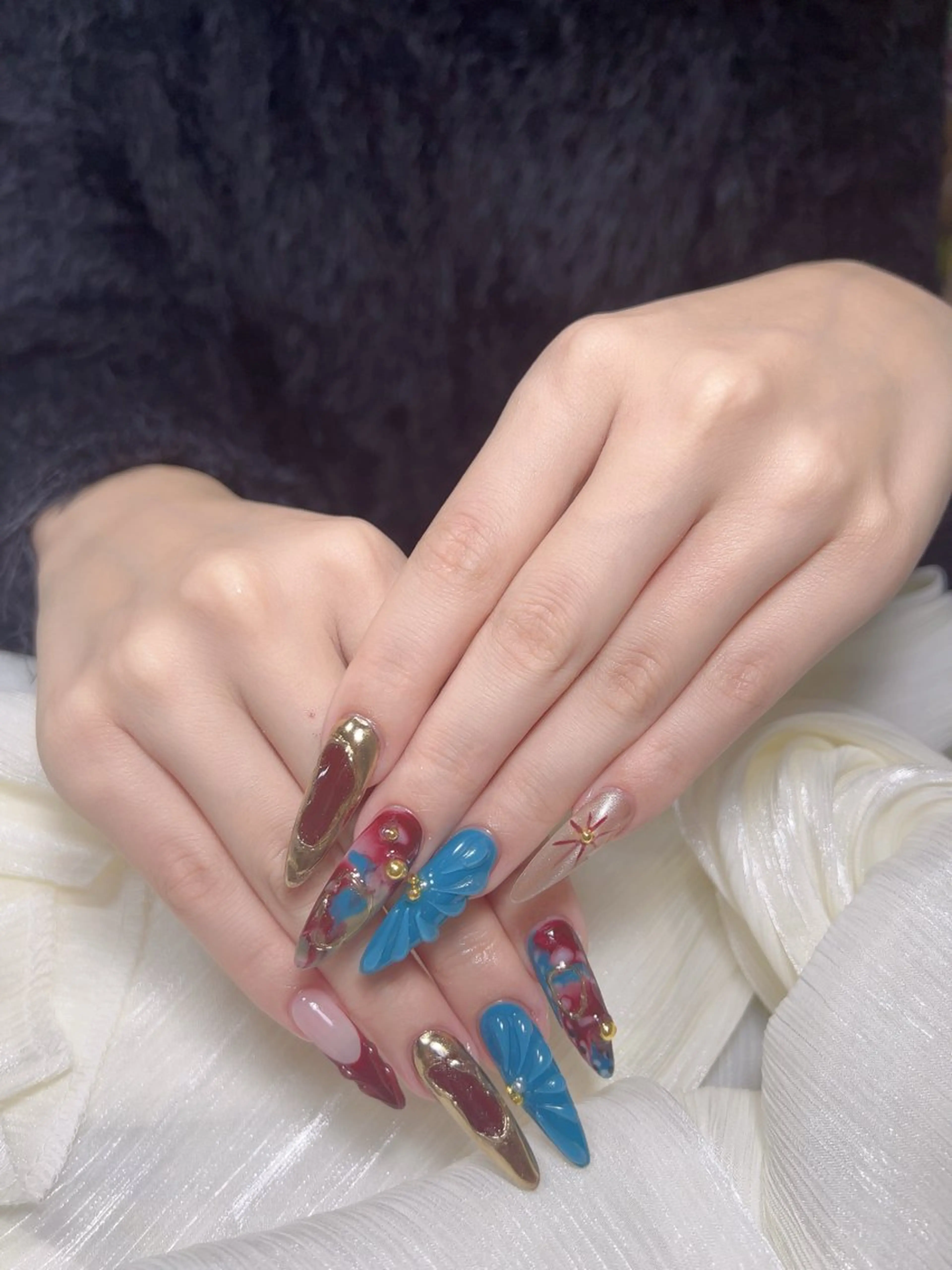 ネイル ハンドネイル ハンドケア 🎀Pink ピンク🎀のネイルデザイン