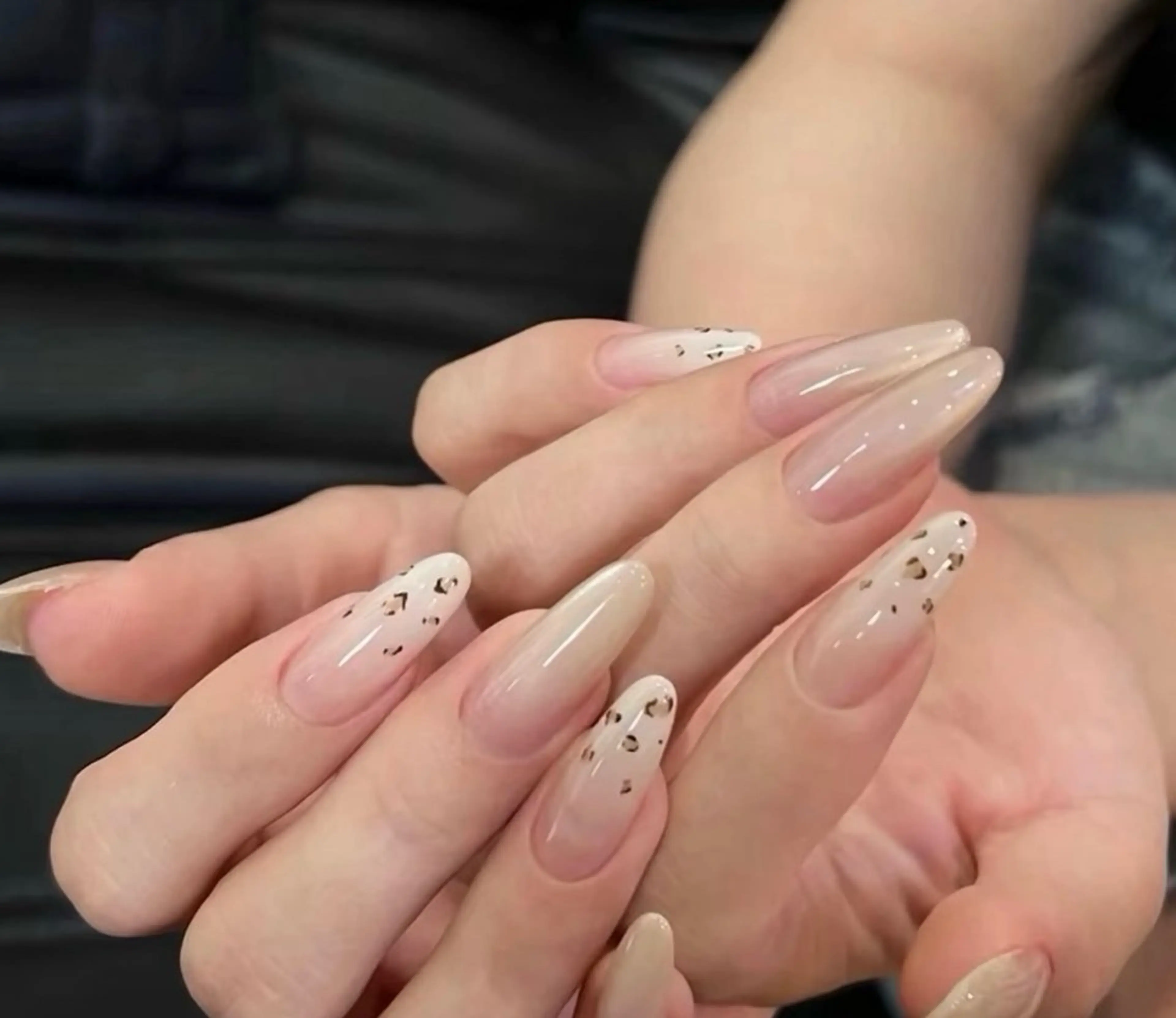 ネイル チークネイル 長さ出し フレンチネイル ガーリー 韓国ネイル sun nail池袋 モデル募集のネイルデザイン