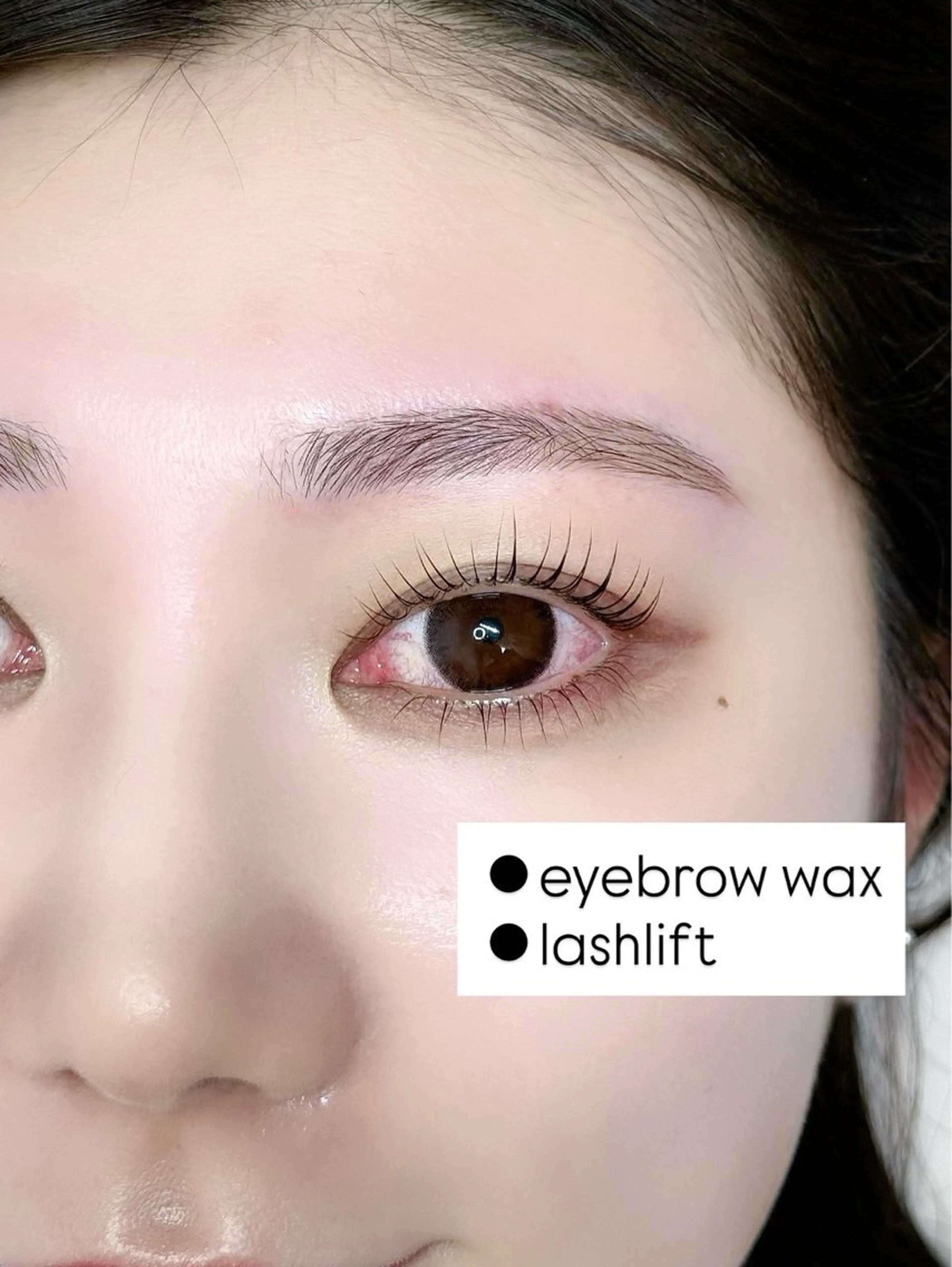 🩶眉毛ワックス×まつ毛パーマ🩶ミニモ限定価格の写真