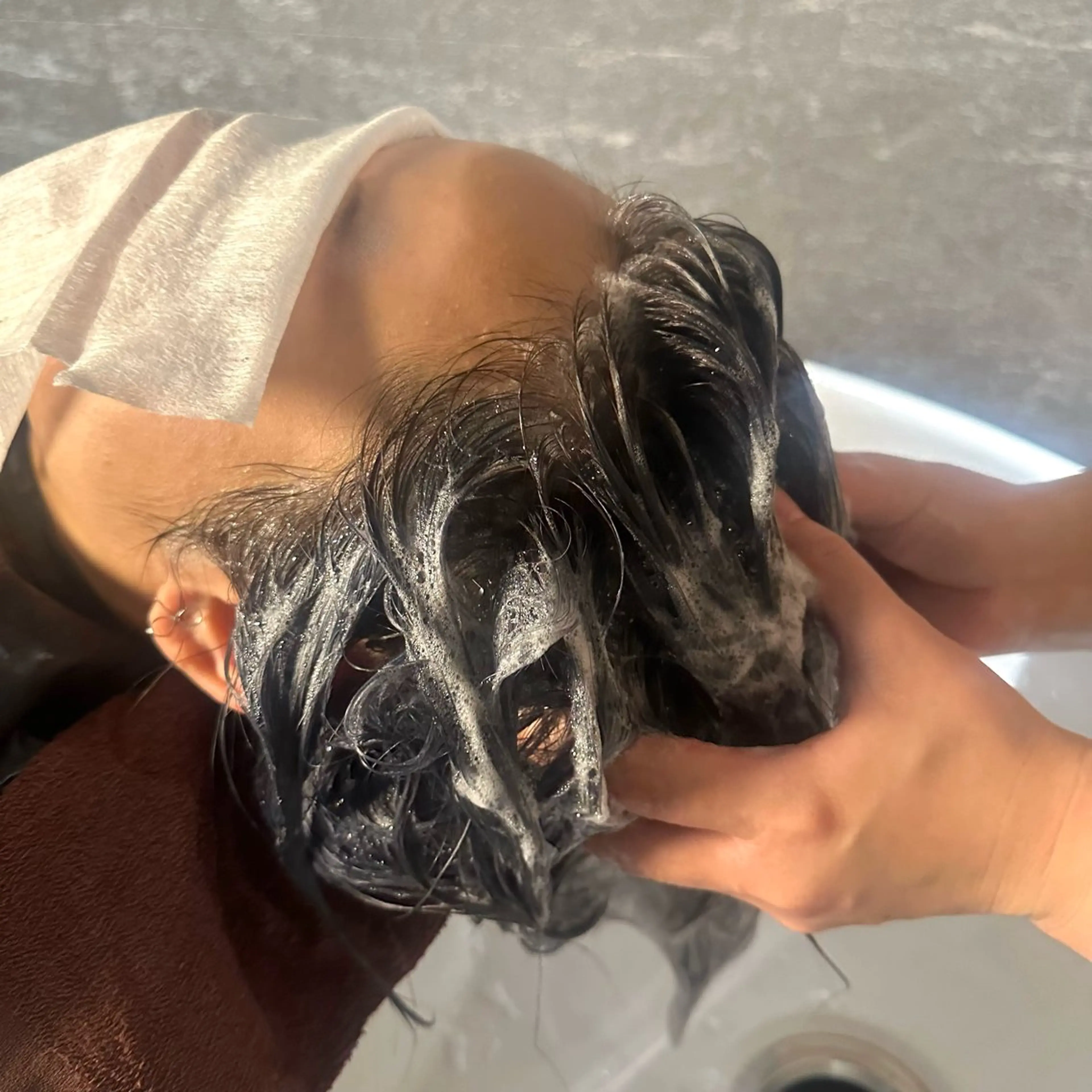 【癒しも同時にお届け】🫧💆‍♂️凝り固まった頭皮にヘットスパ付きメンズカット(＋ヘットスパ20分)の写真