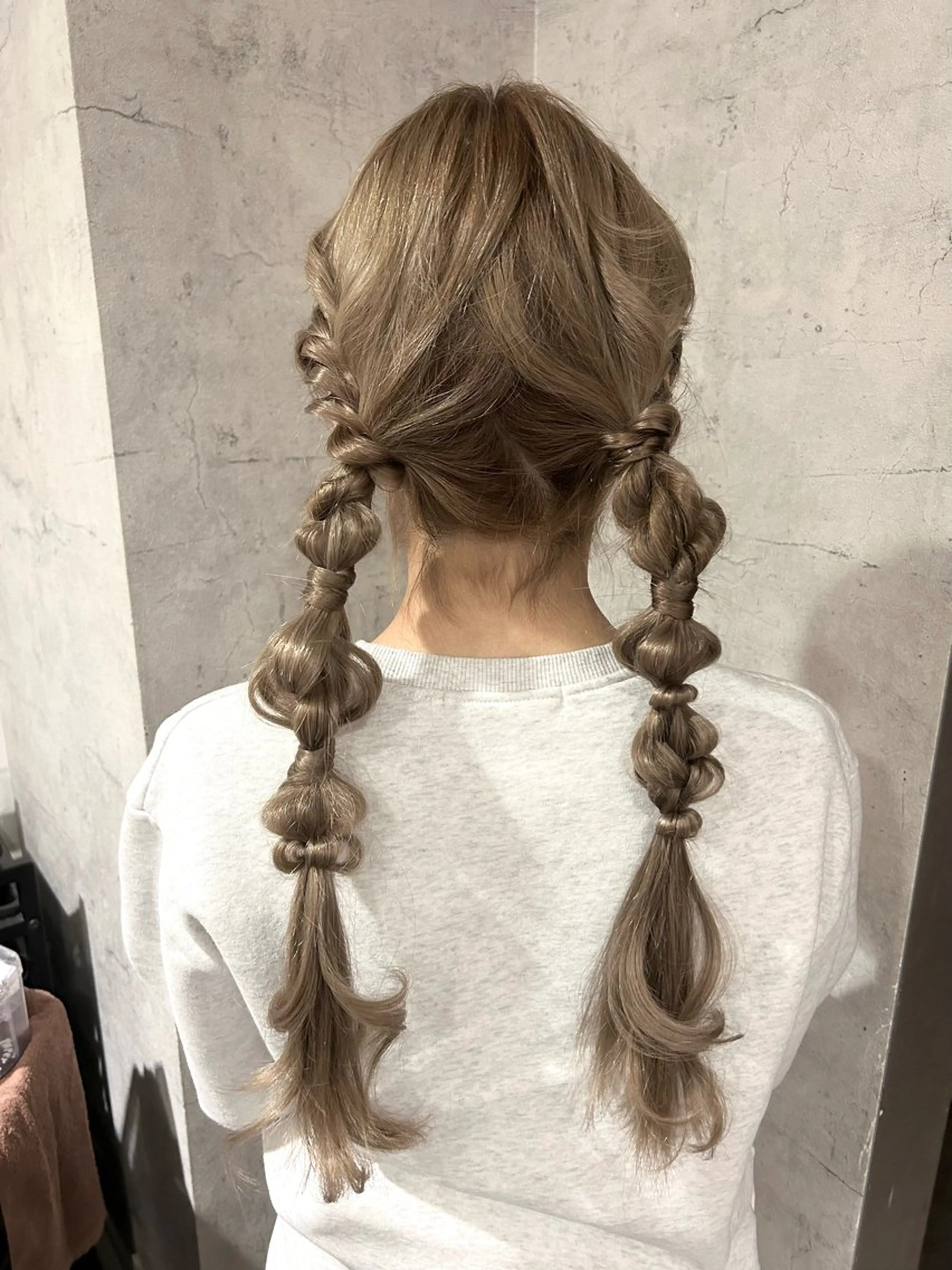 セミロング ヘアアレンジ パーソナルカラー 診断🍀マリンのヘアスタイル