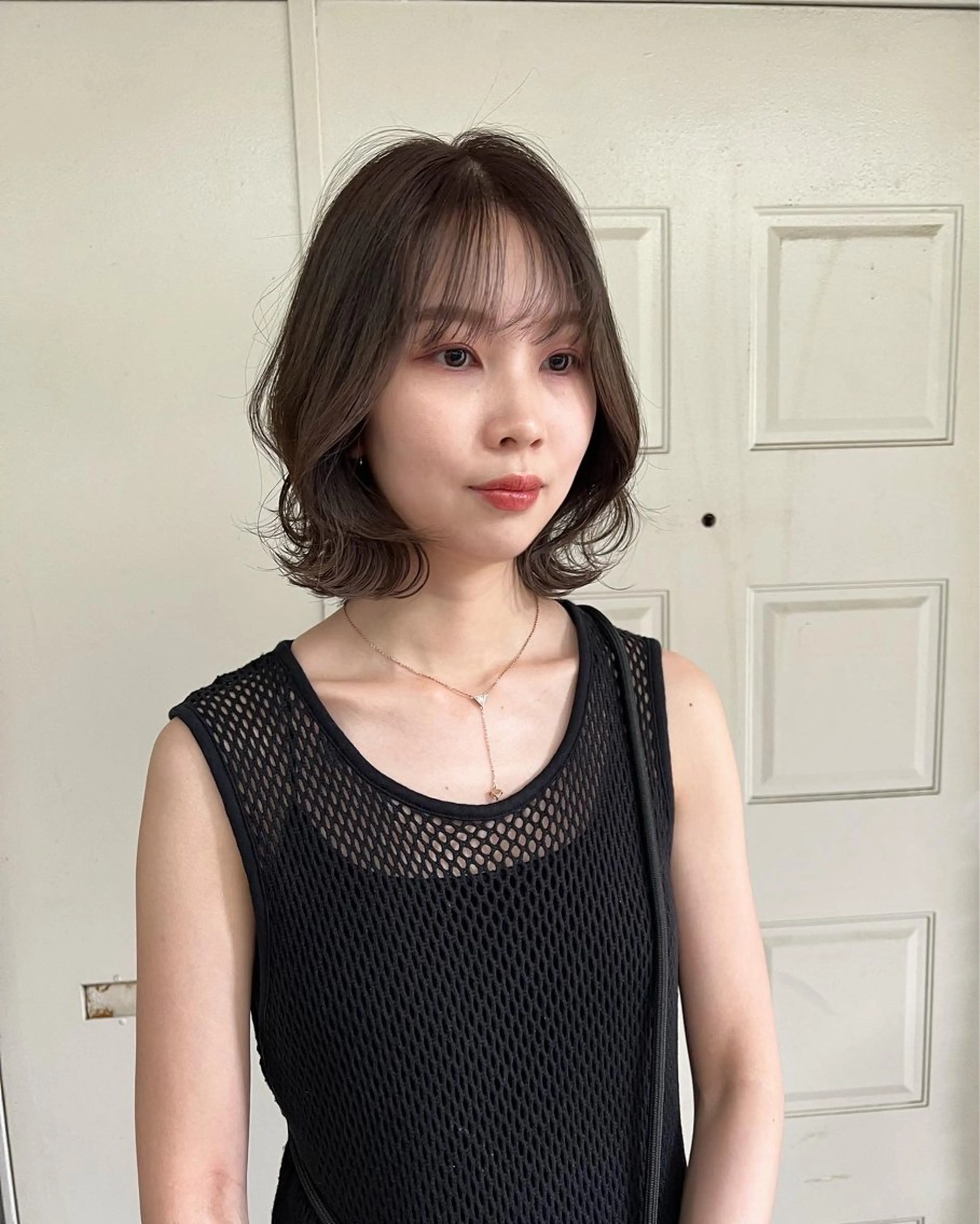 ミディアム カラー 髪質改善 カット ヘアカラー トリートメント takada kohのヘアスタイル