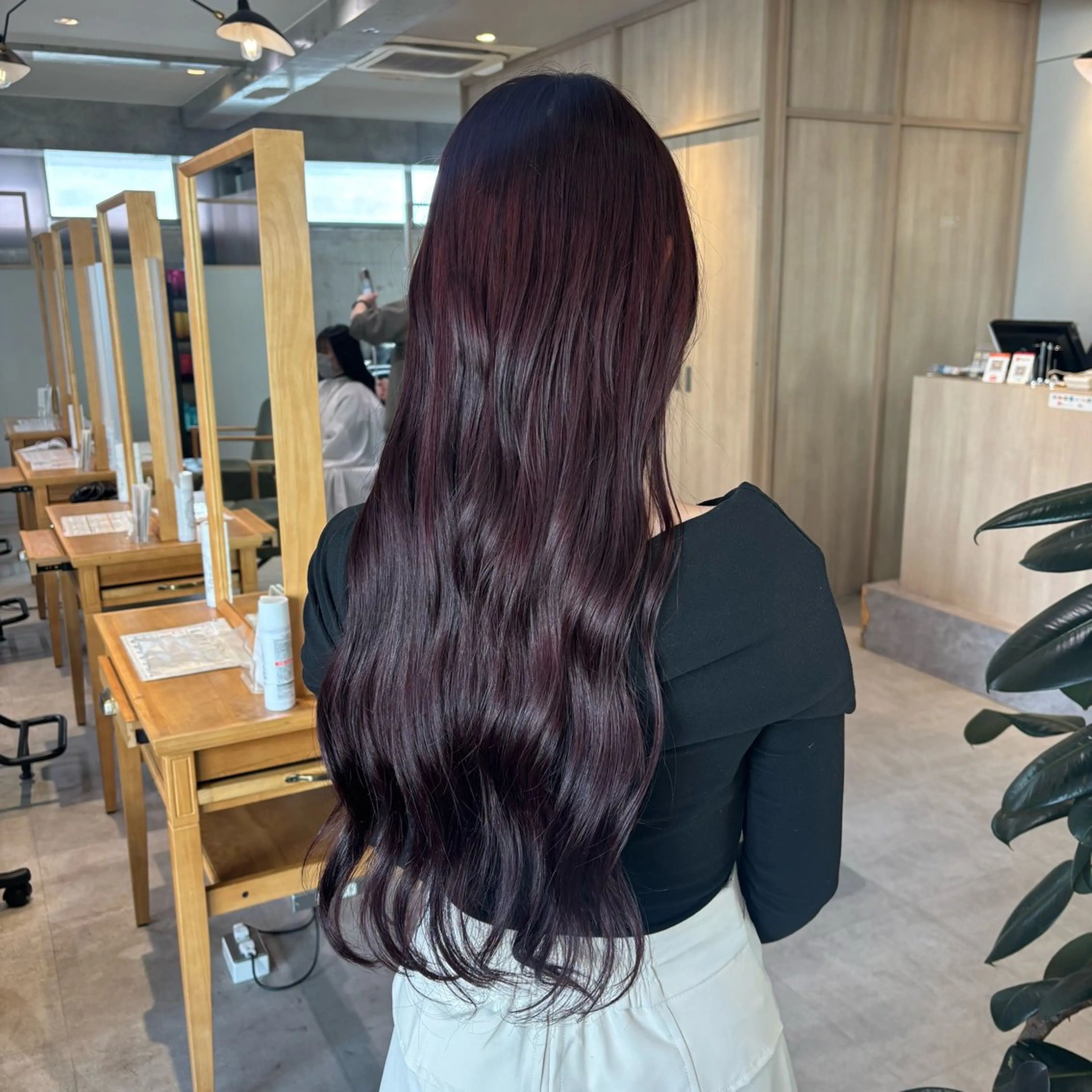 ロング カラー りあの🎀 /暖色カラー🍒のヘアスタイル