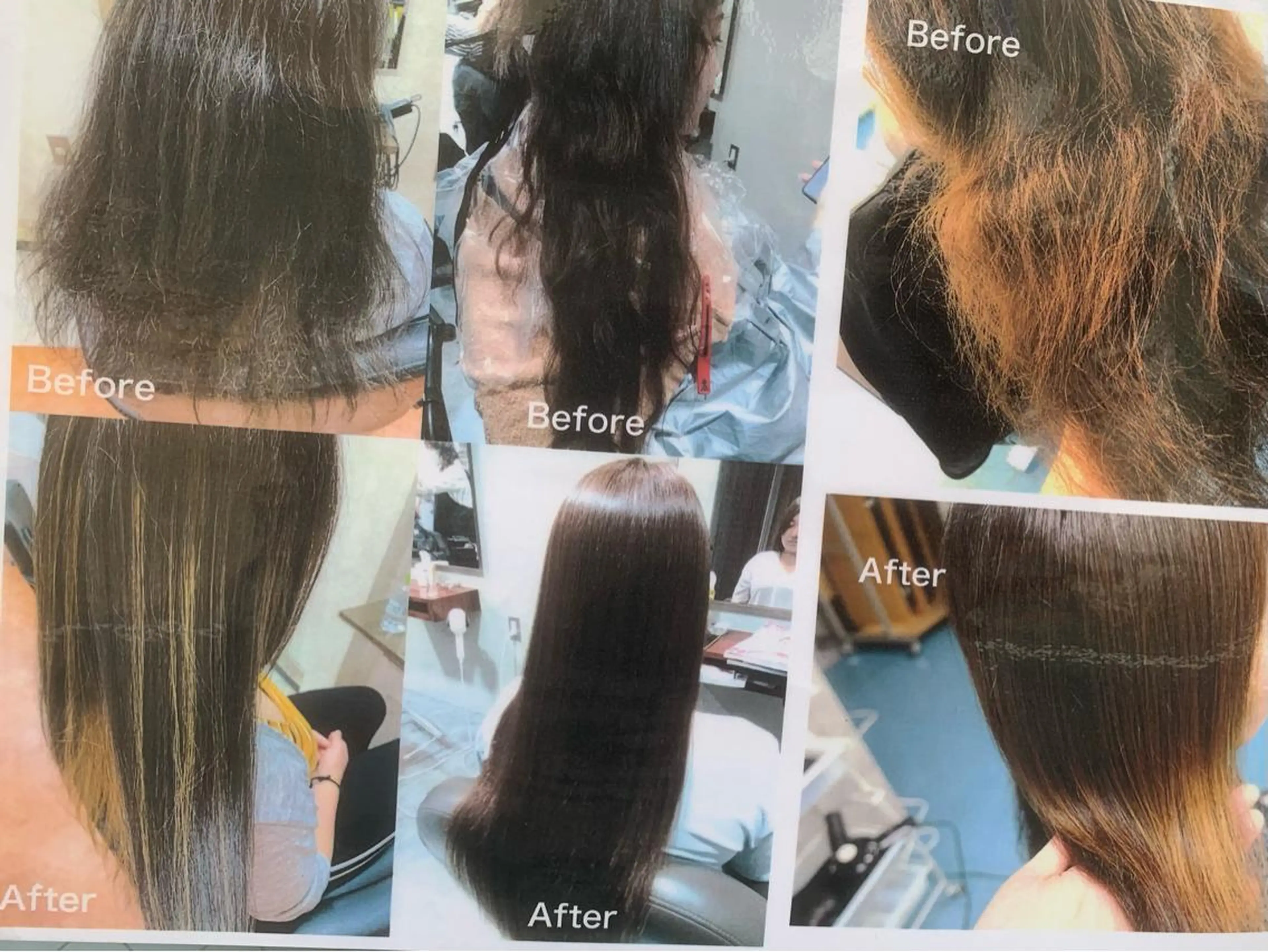 ロング カット 縮毛矯正 トリートメント RIANA/髪質改善 マンツーマンサロンのヘアスタイル