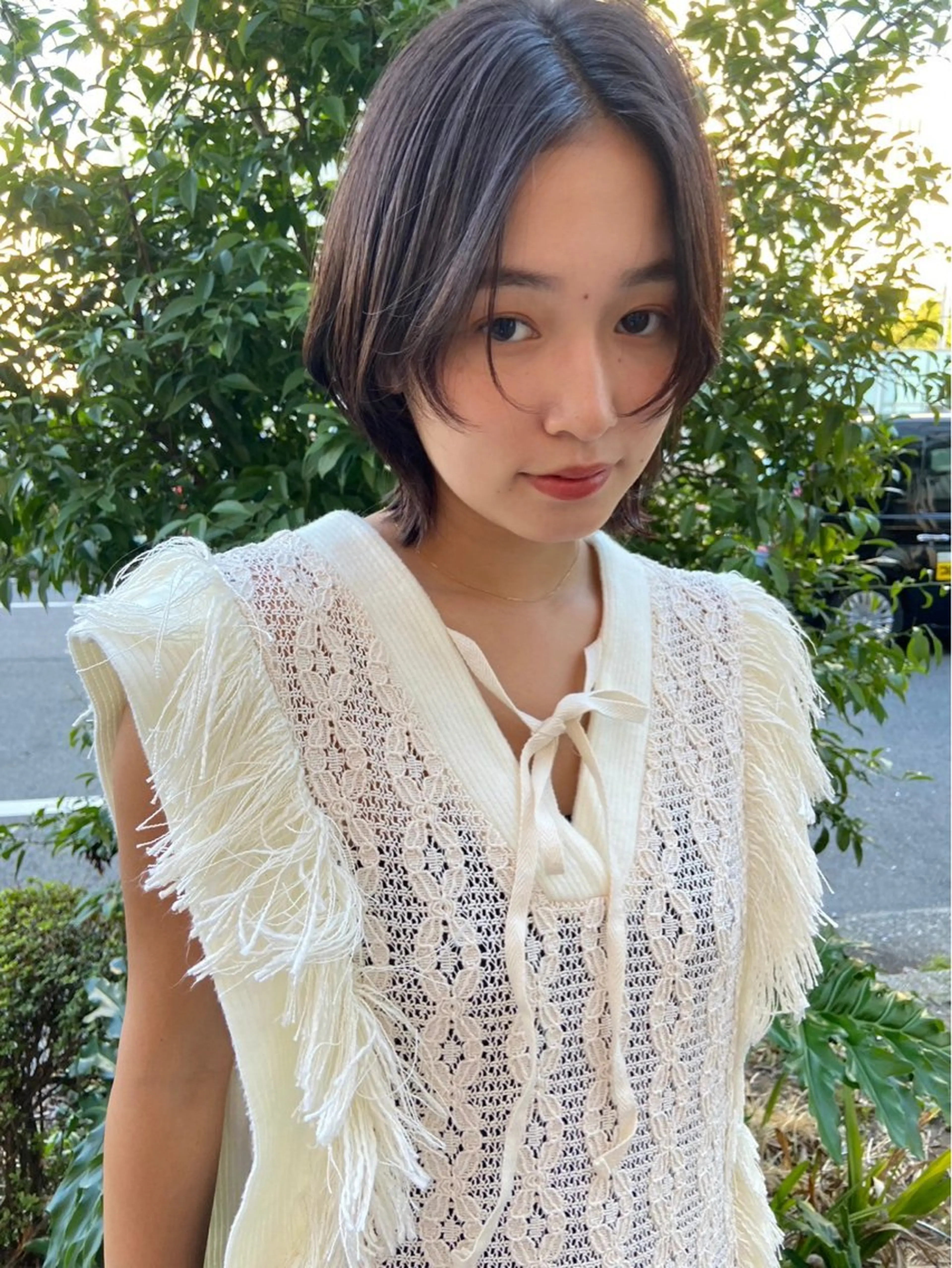 ショート 艶カラー/フェイス レイヤー/たむのヘアスタイル