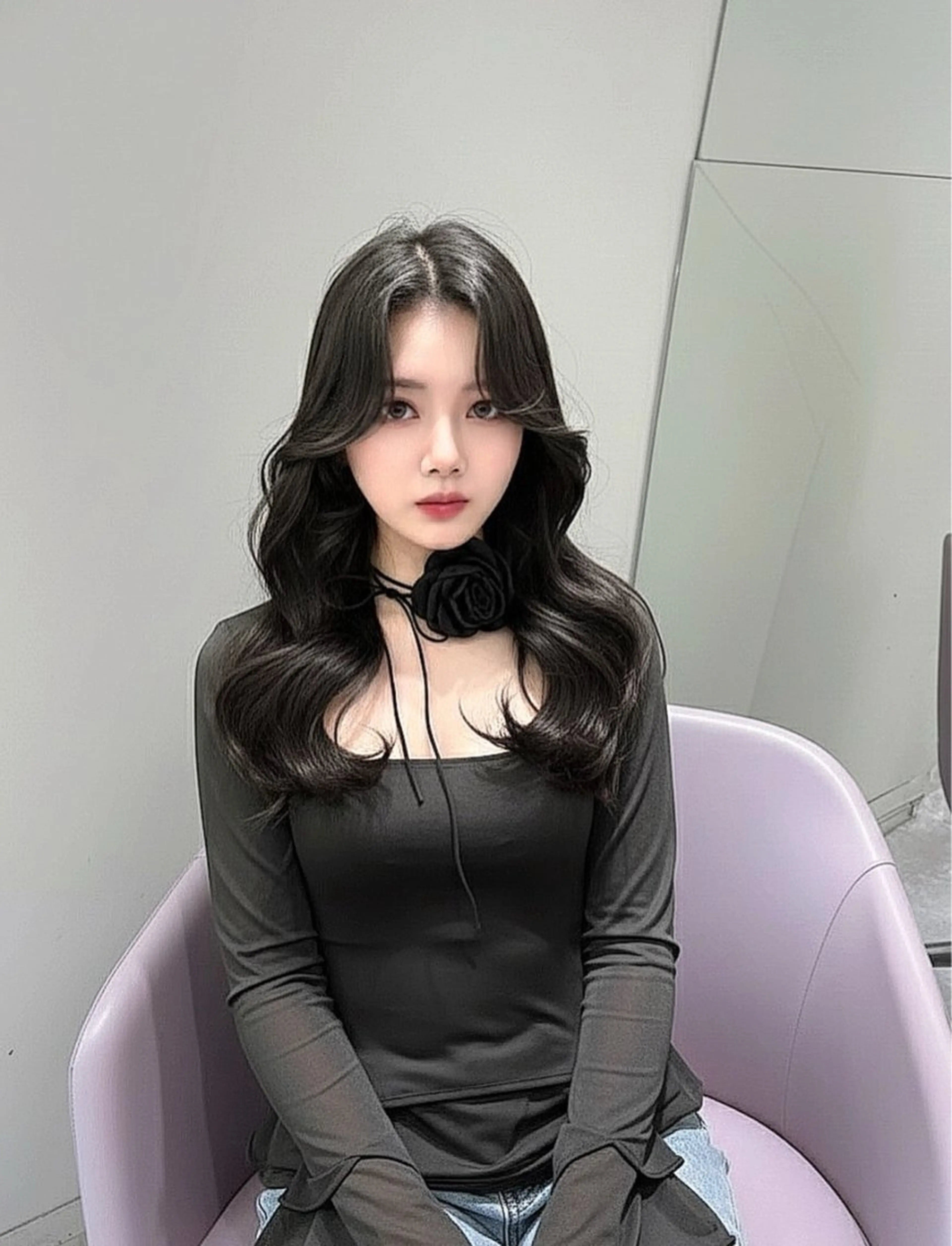 ミディアム カラー カット ヘアカラー トリートメント 韓国ヘア/髪質改善 TAKAHIROのヘアスタイル