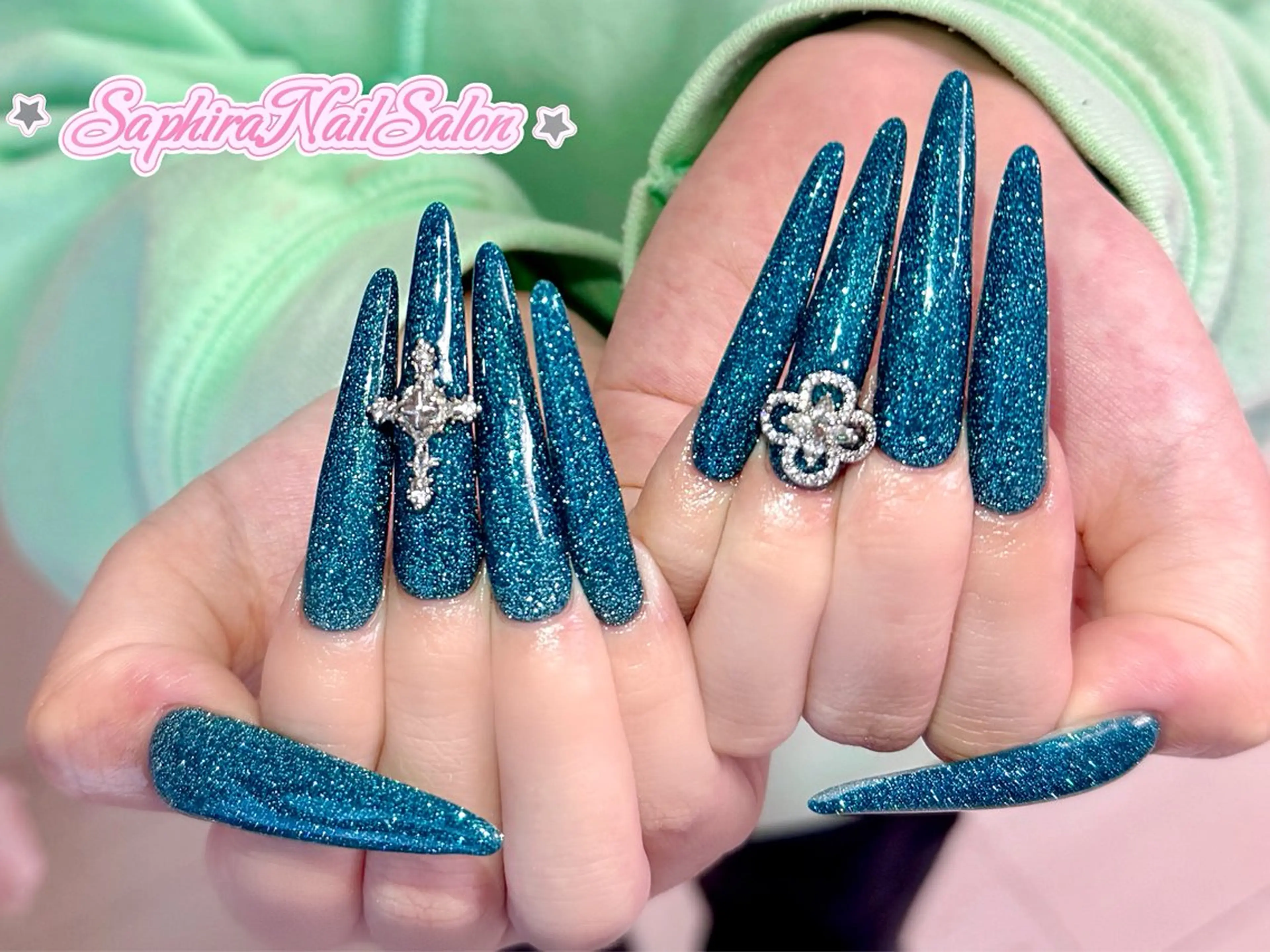 カラー ハンドネイル Saphiraネイル サロン錦糸町のネイルデザイン