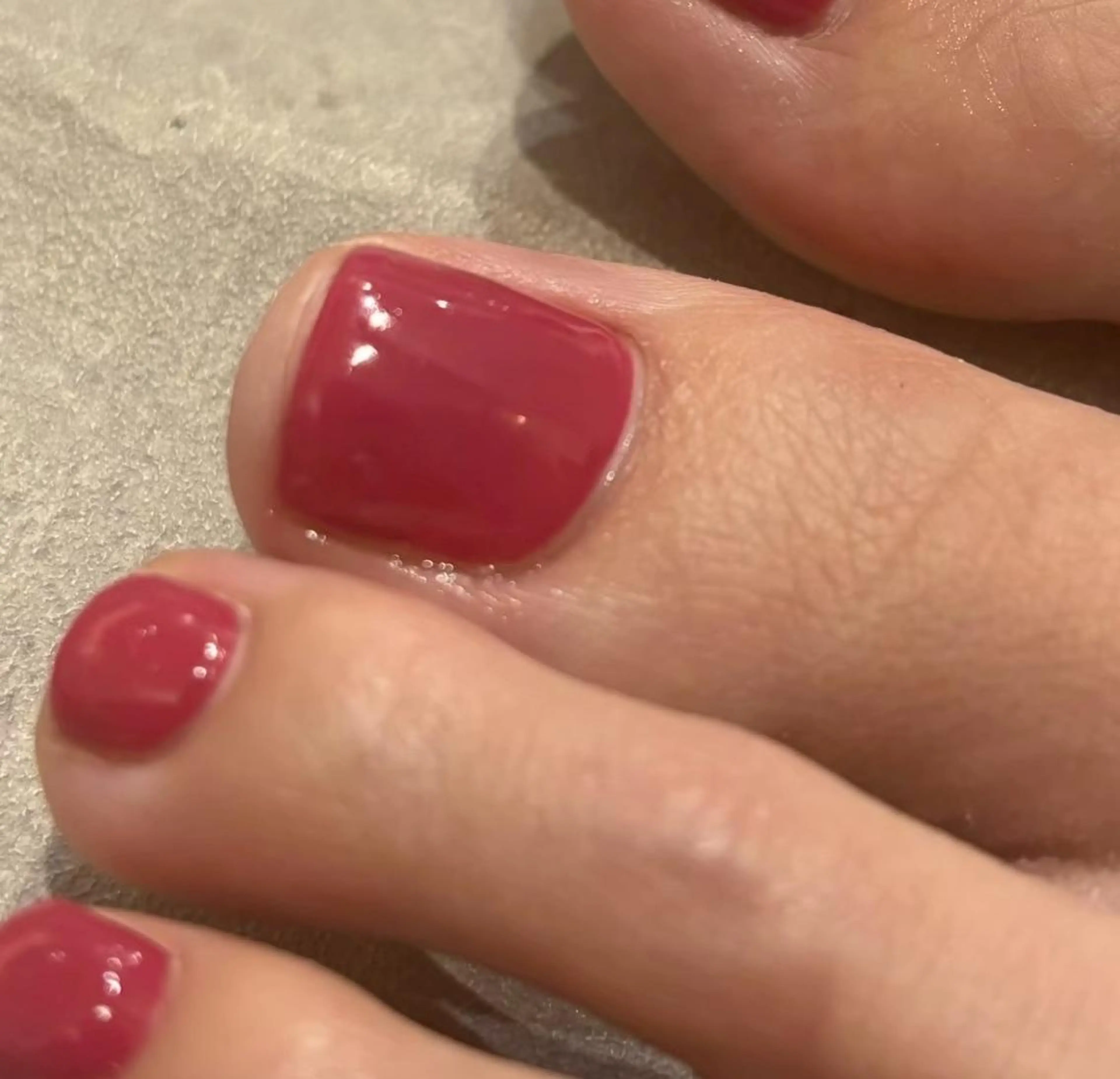 ネイル フットネイル ワンカラーネイル フットネイル 安川 花のネイルデザイン