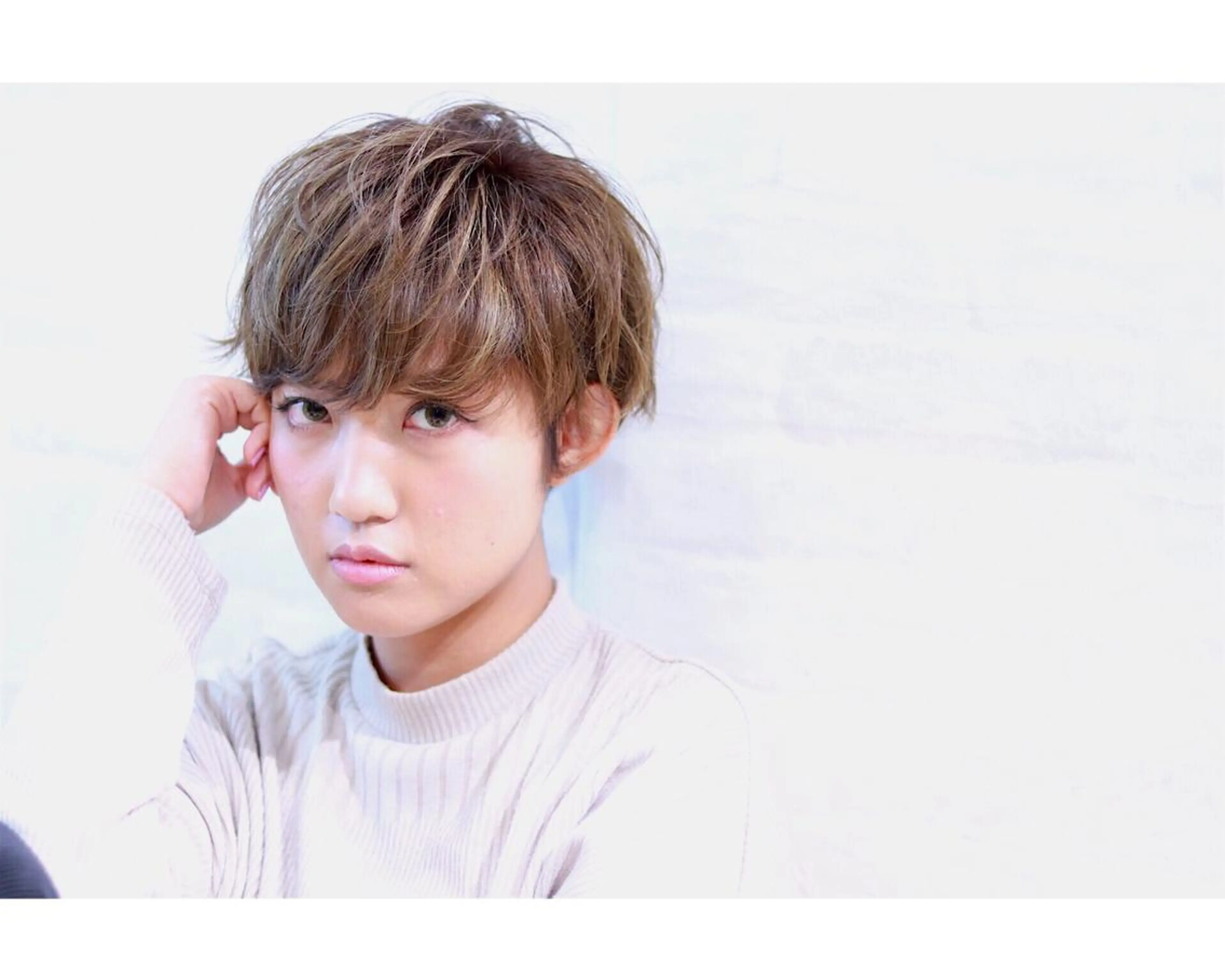 ショート カラー パーマ ヘアアレンジ ショートヘア 脱白髪染め特化GBG 自由が丘所属・【白髪ぼかし 専門GBG】自由が丘のヘアスタイル