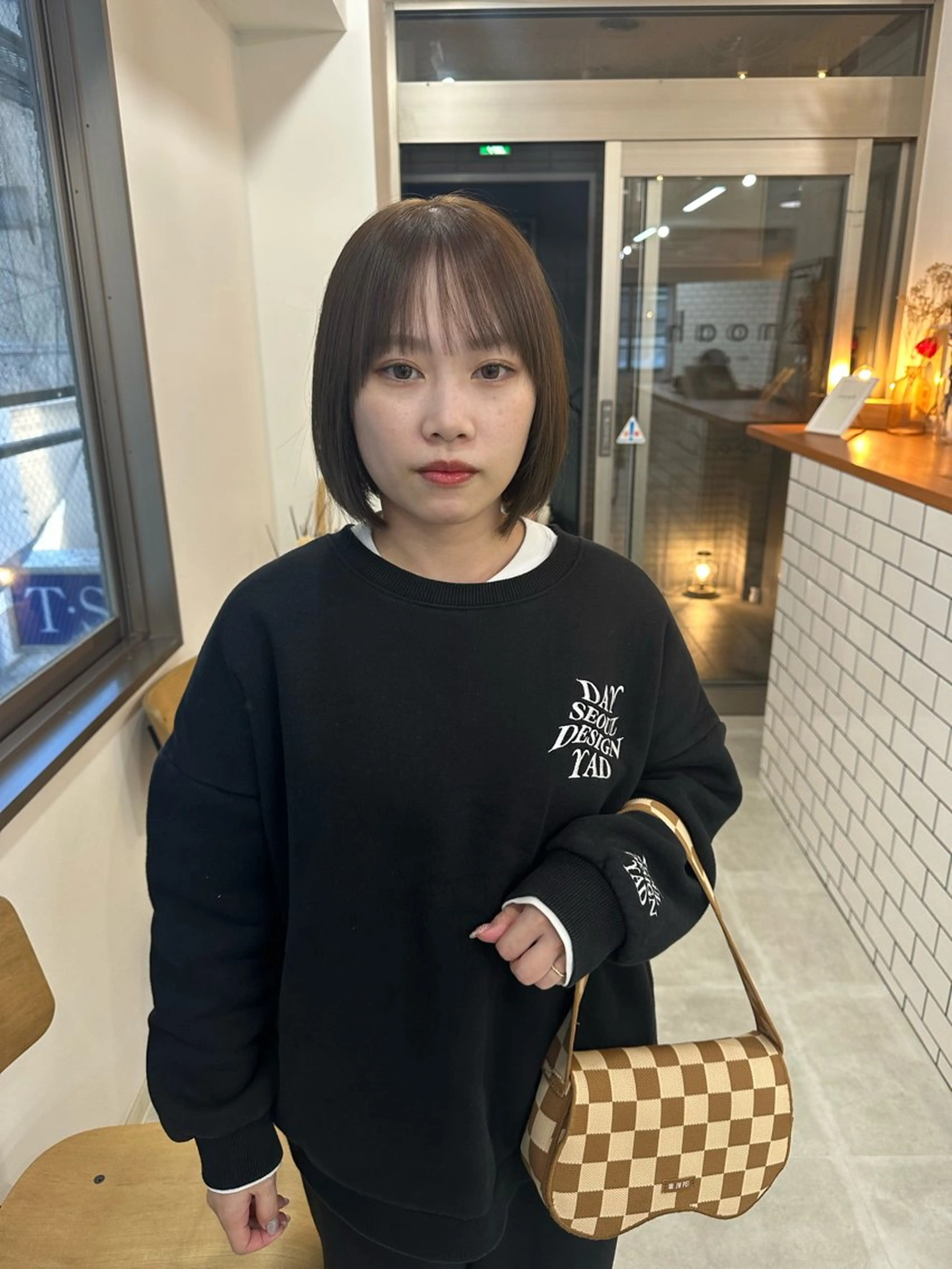 ミディアム カラー お洒落パーマ/ 艶カラー/michiのヘアスタイル