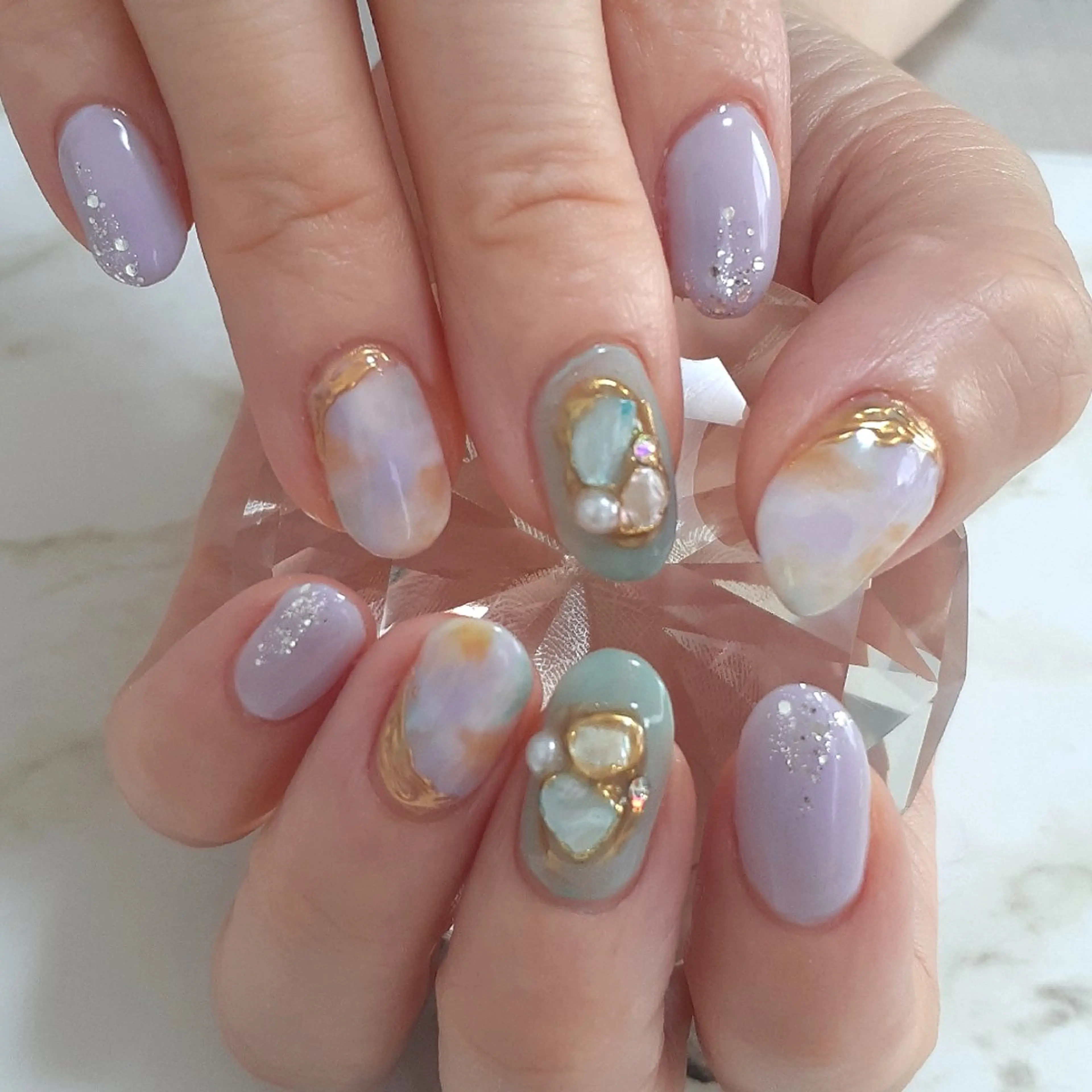 ネイル 夏ネイル ハンドネイル 池元 真由美のネイルデザイン