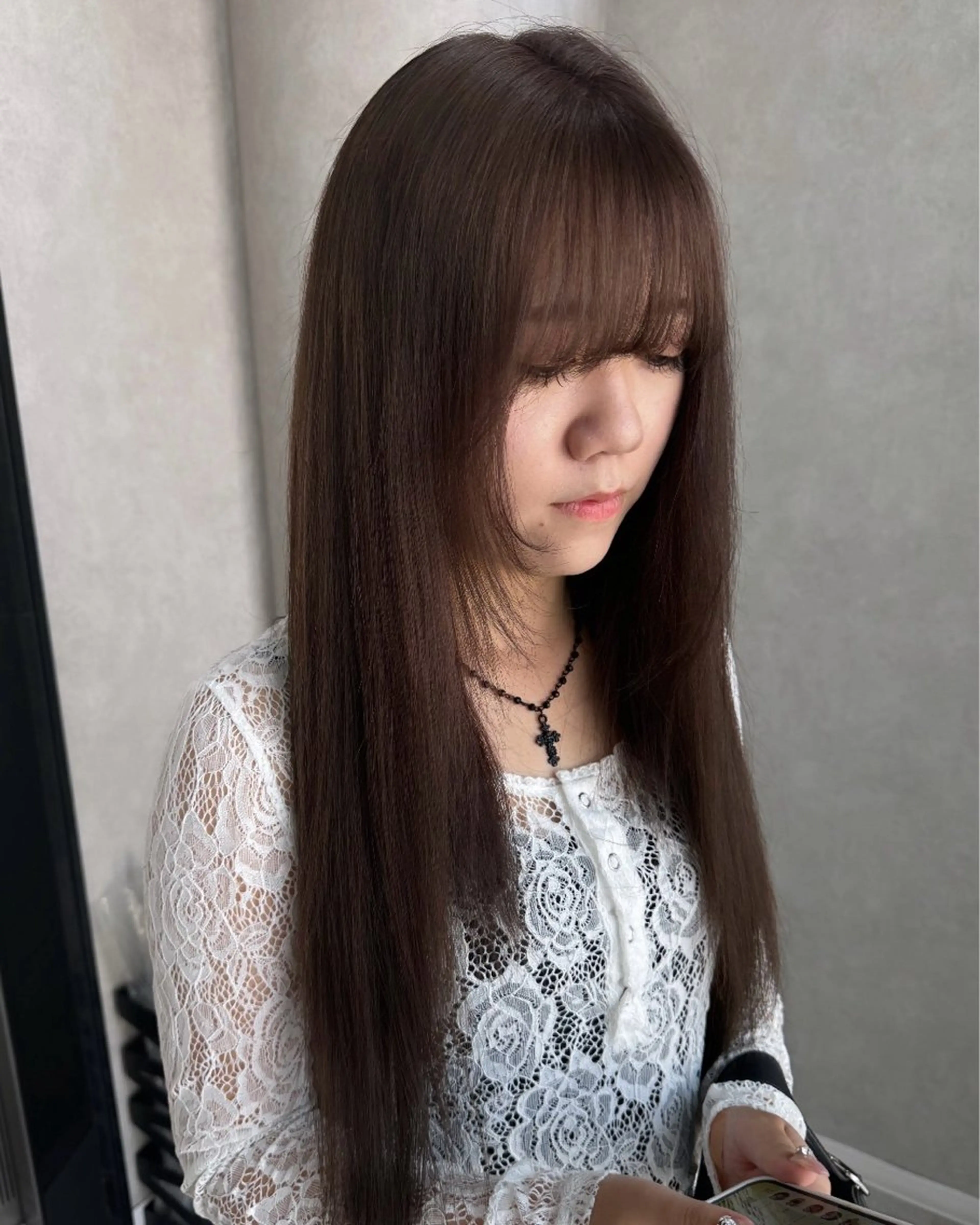 ロング カラー ヘアアレンジ ベージュカラー 透明感カラー レイヤーカット 梅田トレンドレイヤー RISA🎀💕のヘアスタイル