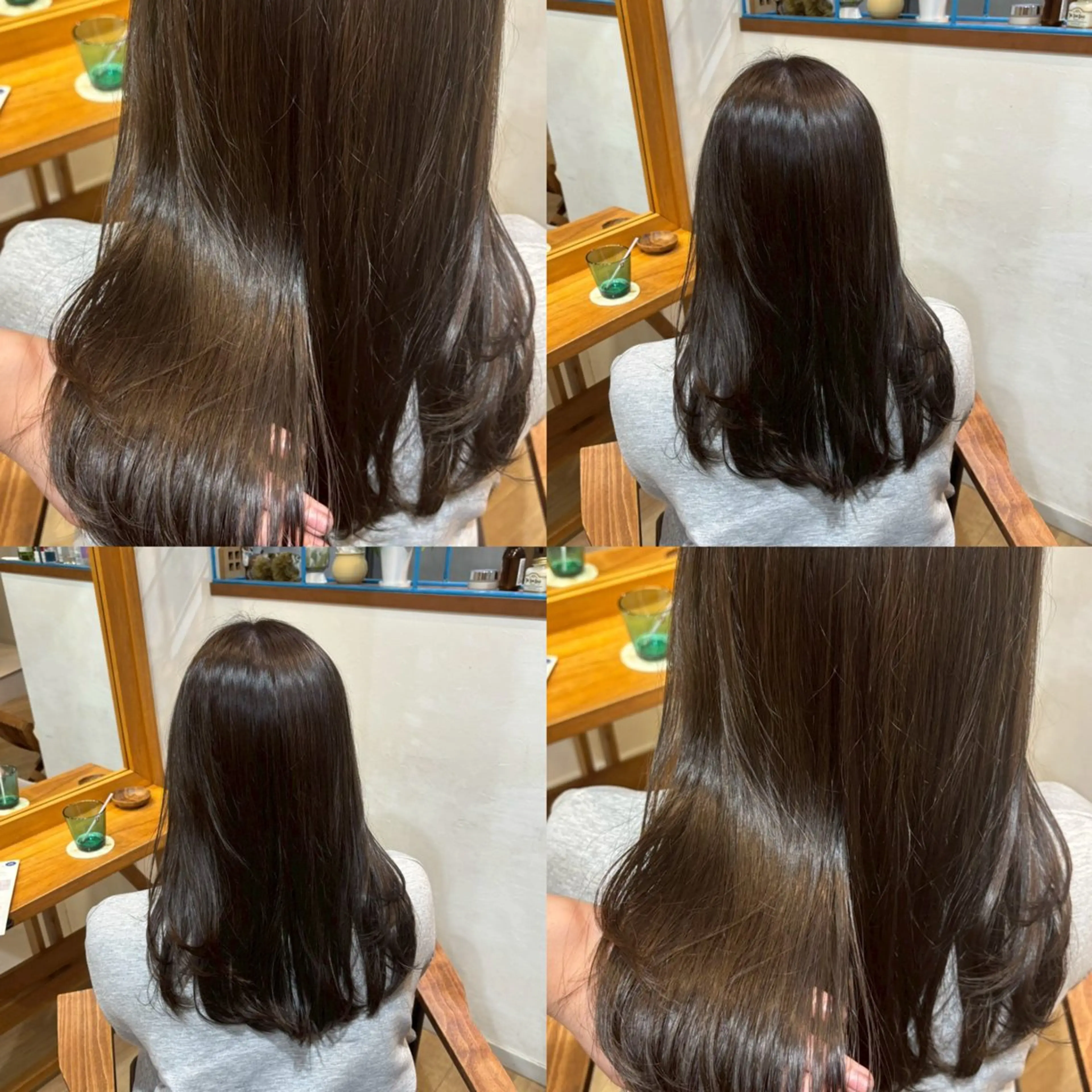 セミロング カラー 透明感カラー グレージュ ヘアカラー トリートメント RINNO🌷艶髪/ 透明感&艶カラーのヘアスタイル
