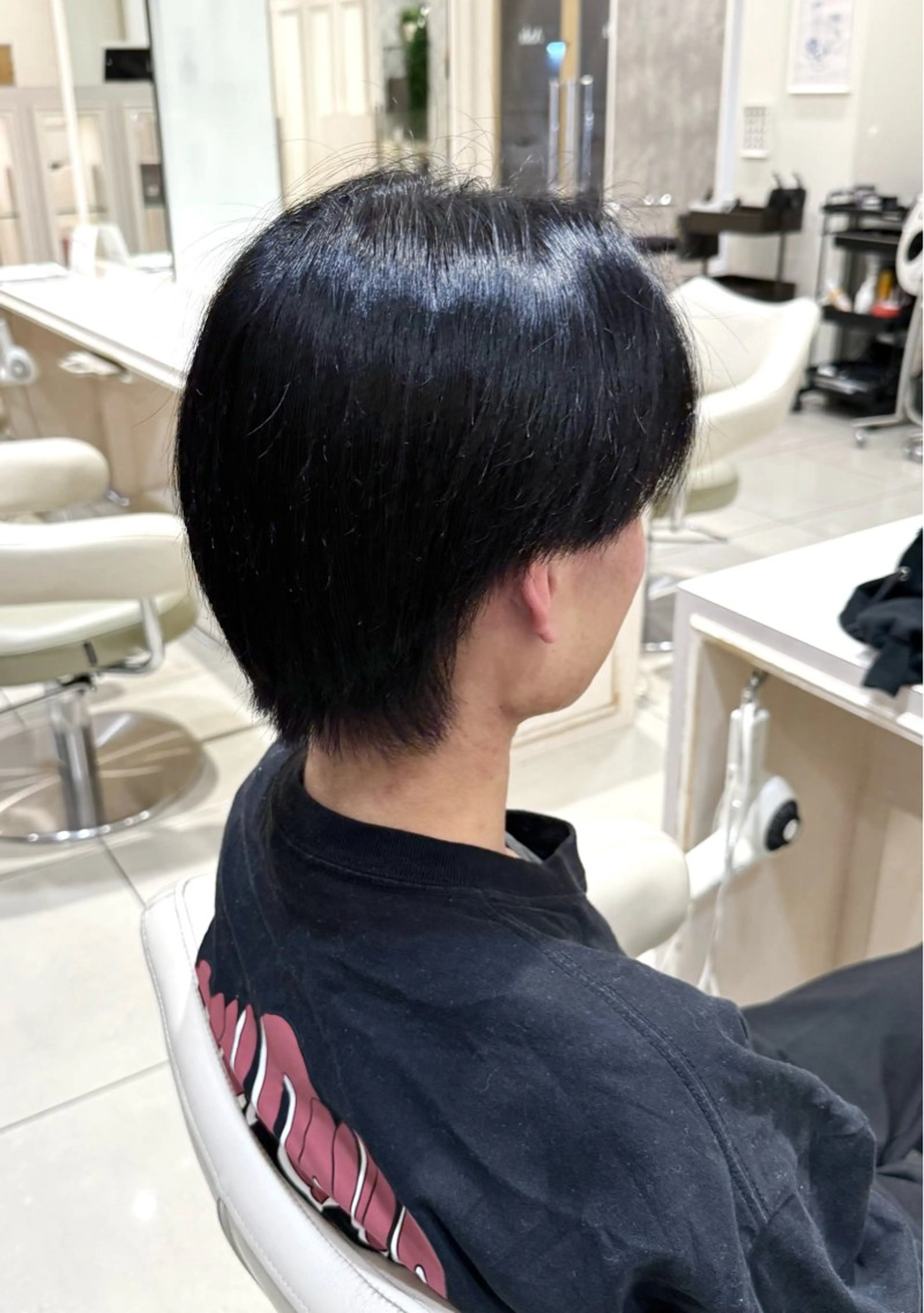 カラー メンズ 黒髪 ブラウンカラー ヘアカラー Rin/メンズカット /カラー/縮毛矯正のヘアスタイル