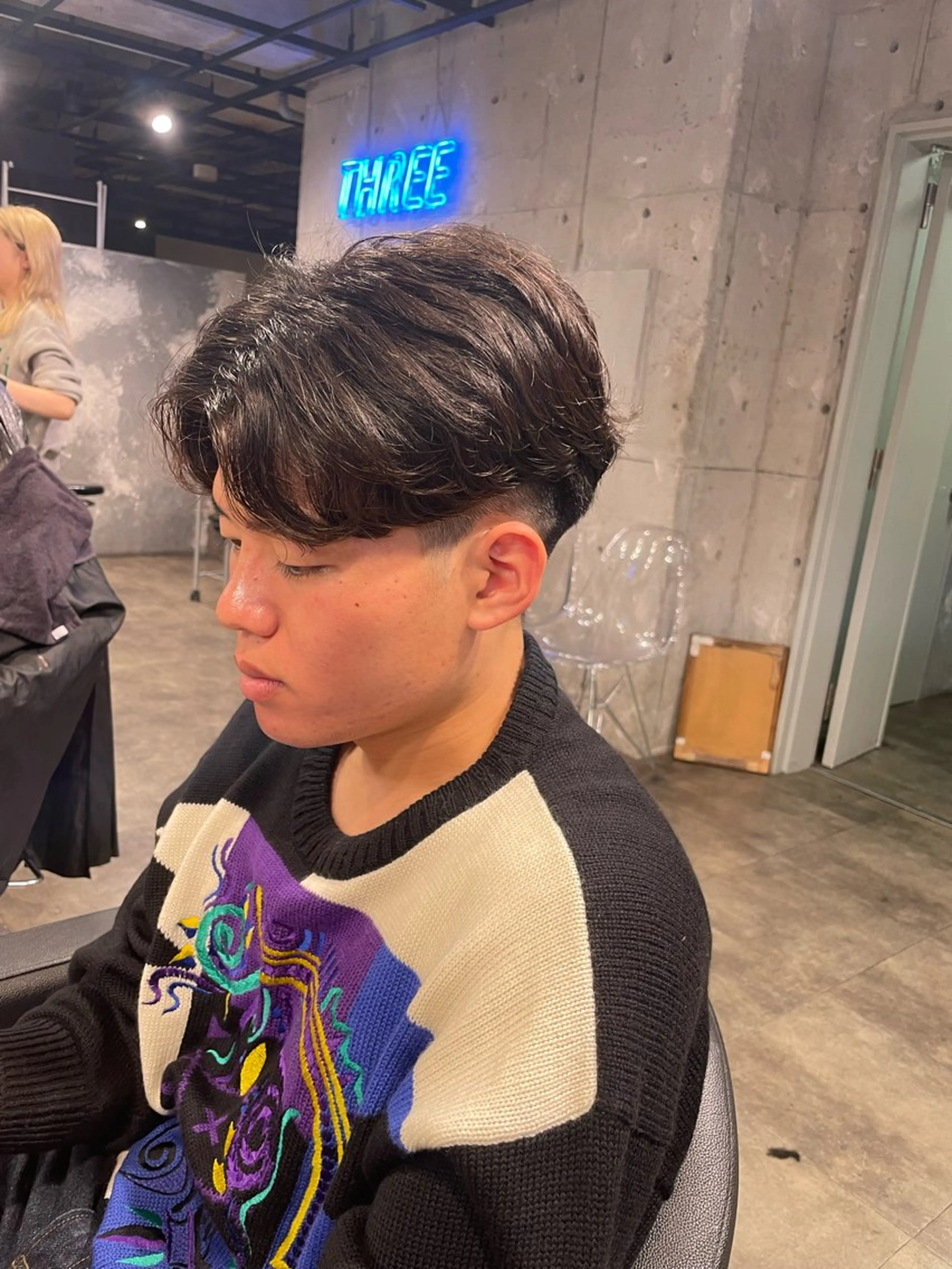 パーマ メンズ トリートメント ヘッドスパ ヘアセット 艶髪/透明感🪽 DISCO🪽のヘアスタイル