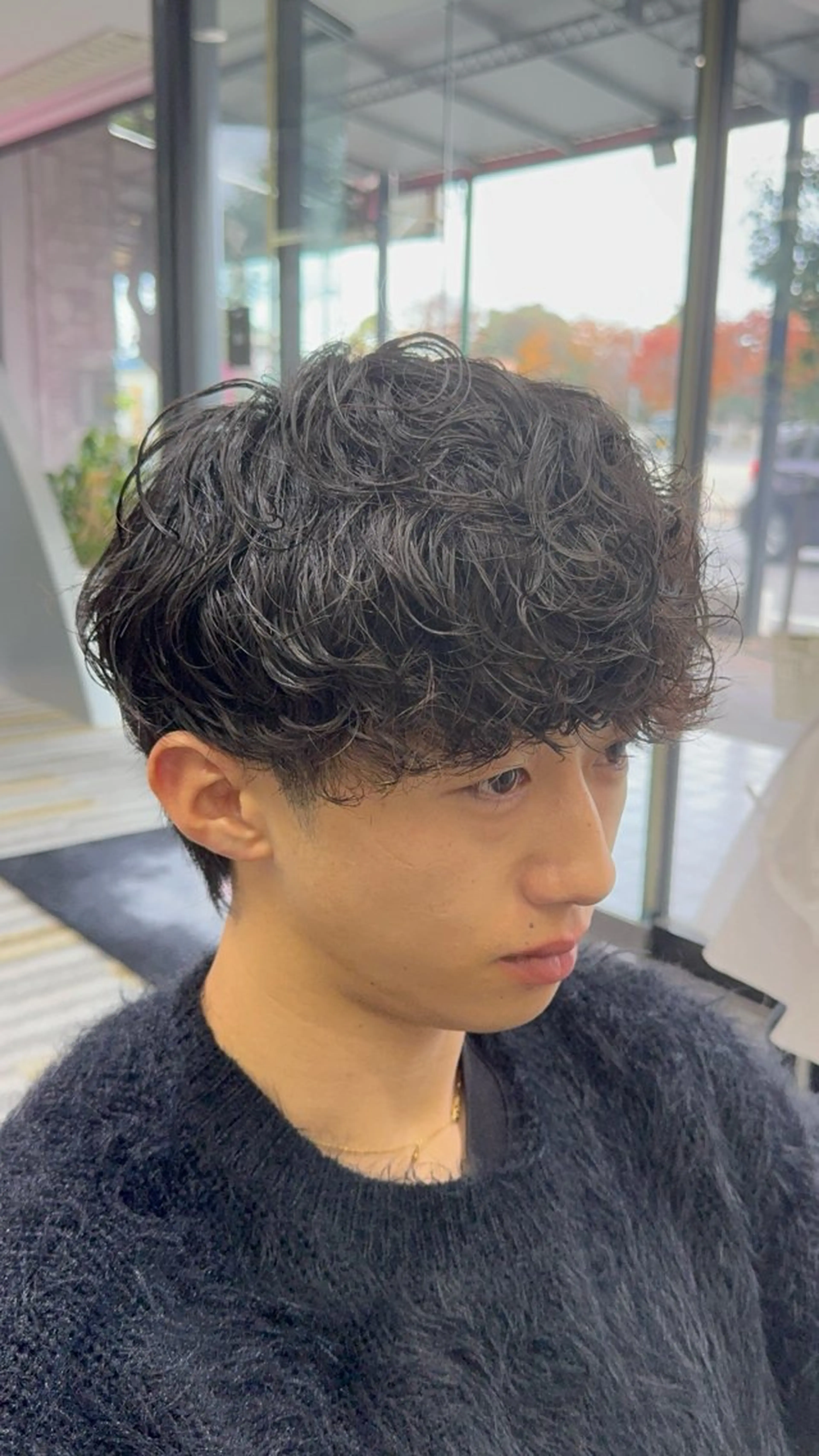 ショート パーマ メンズ カット パーマ 【メンズ特化】岩瀬 武【メンズパーマ】のヘアスタイル