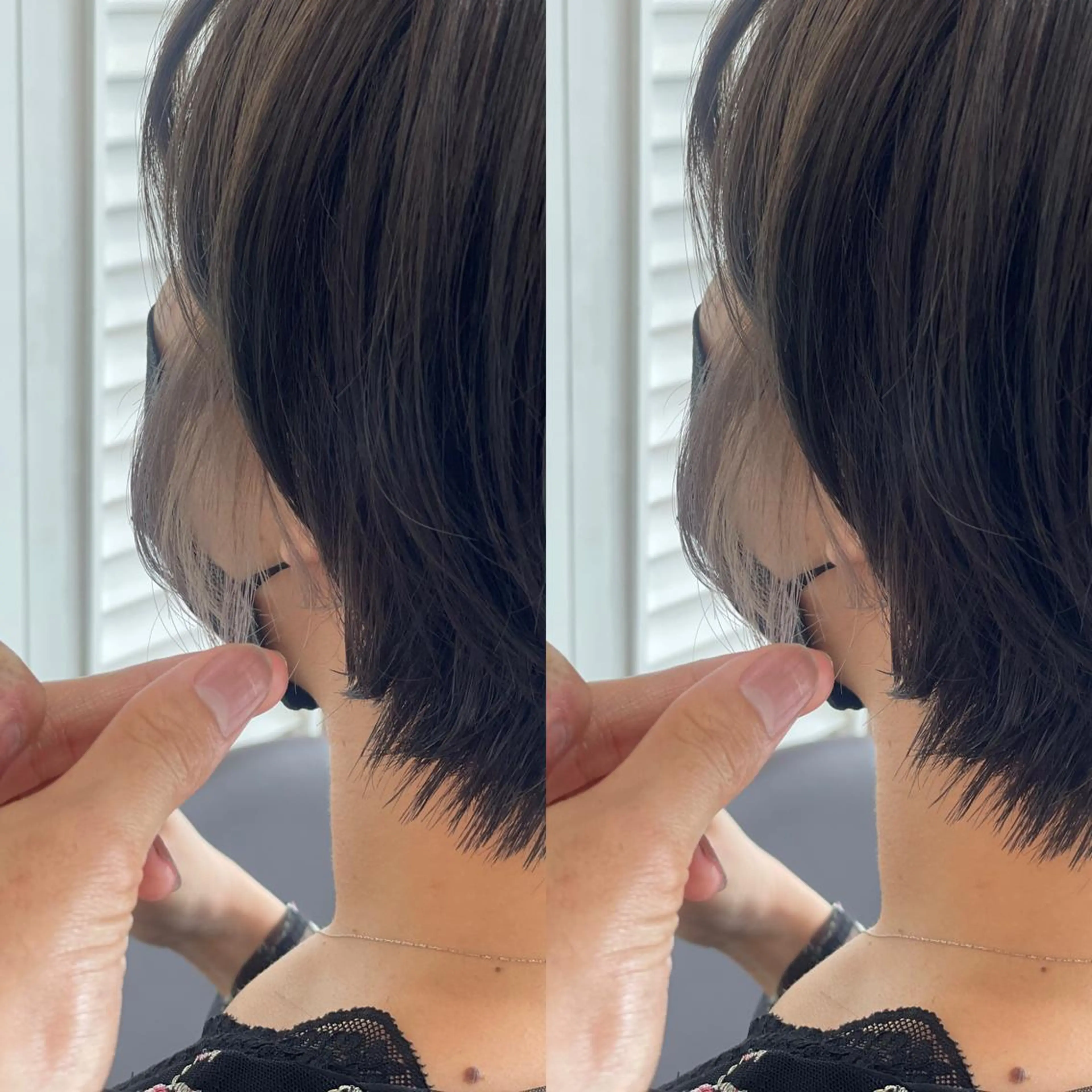 ショート カラー イヤリングカラー Snaly カラー特化ページのヘアスタイル