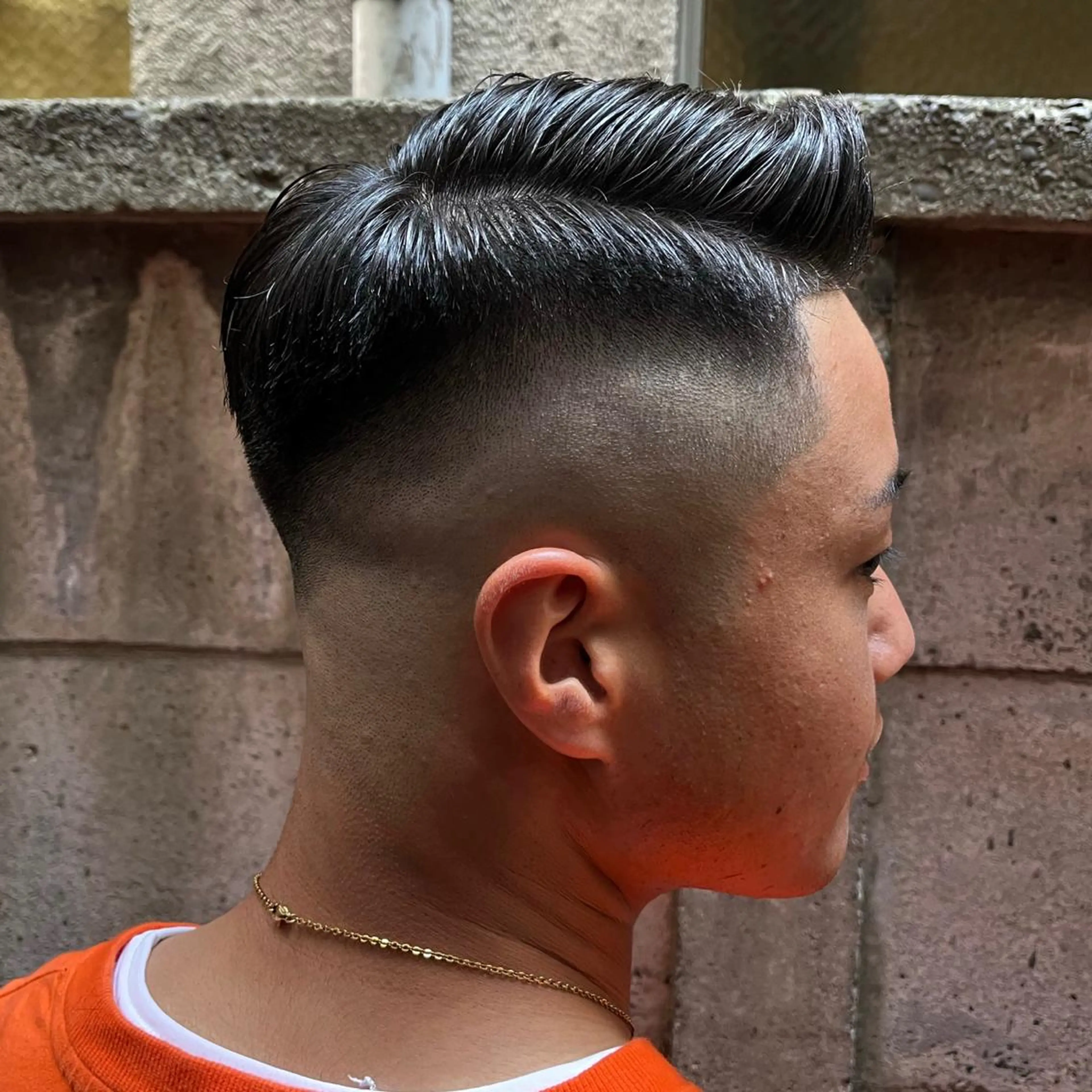 ショート メンズ フェードカット メンズパーマ スキンフェード スペインカール カット 立川/メンズパーマ 厚進太郎のヘアスタイル