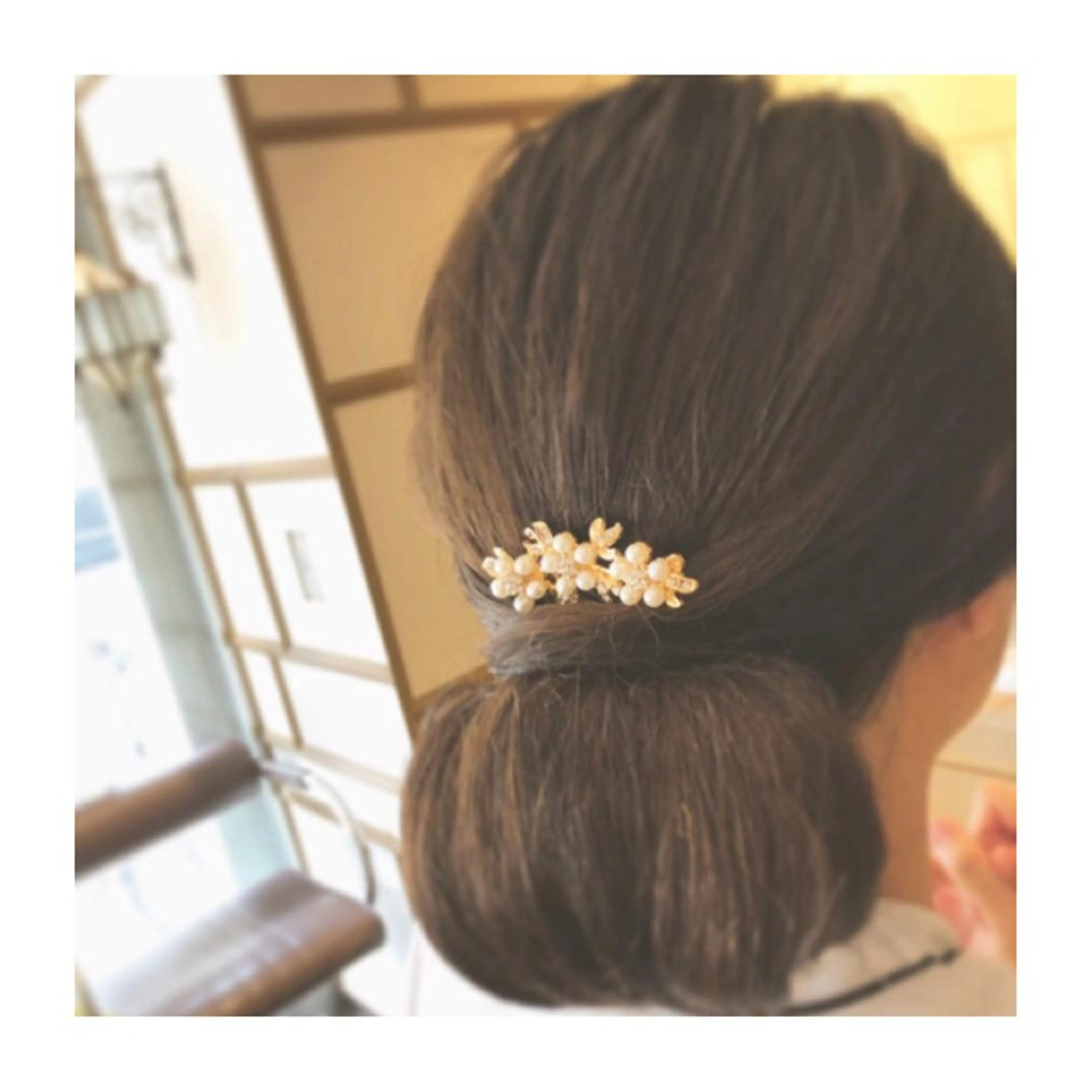 ミディアム ヘアアレンジ 小國 綾かのヘアスタイル