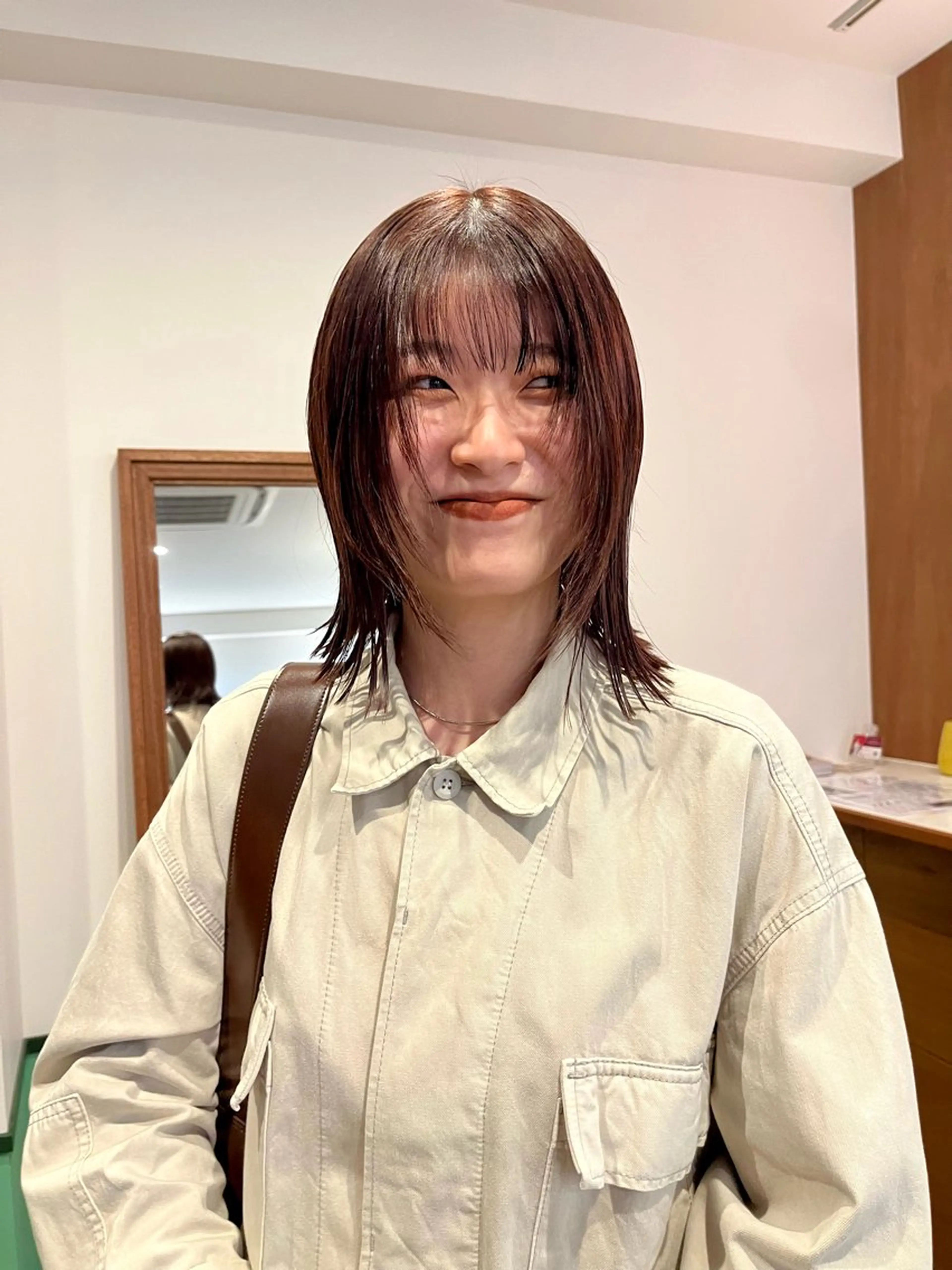 ショート ボブ 顔周りカット レイヤーカット カット ヘアカラー トリートメント LOBBY HIMERIのヘアスタイル