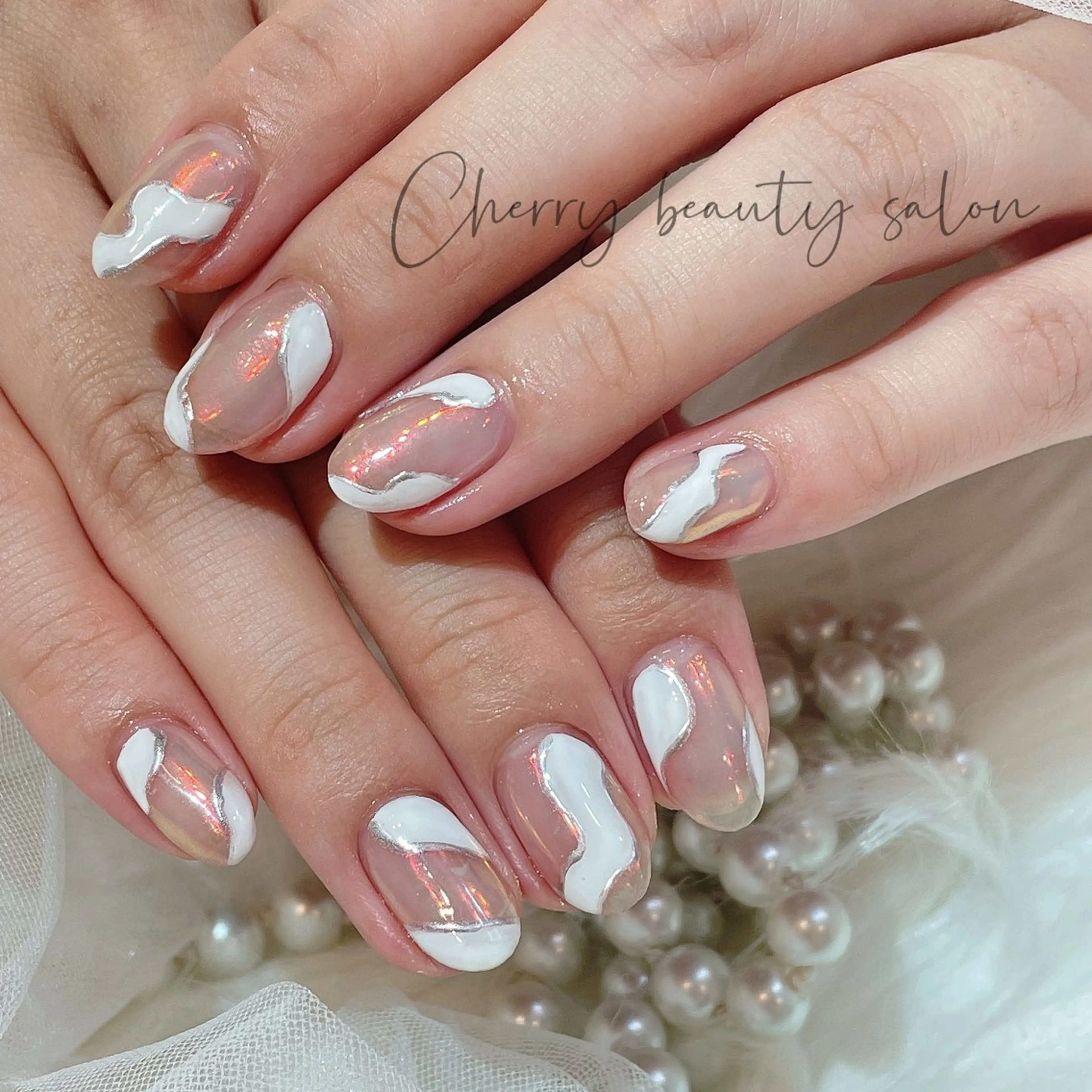 ネイル アートネイル フットネイル ジェルネイル キラキラネイル 韓国ネイル SAKURA 🍒のネイルデザイン