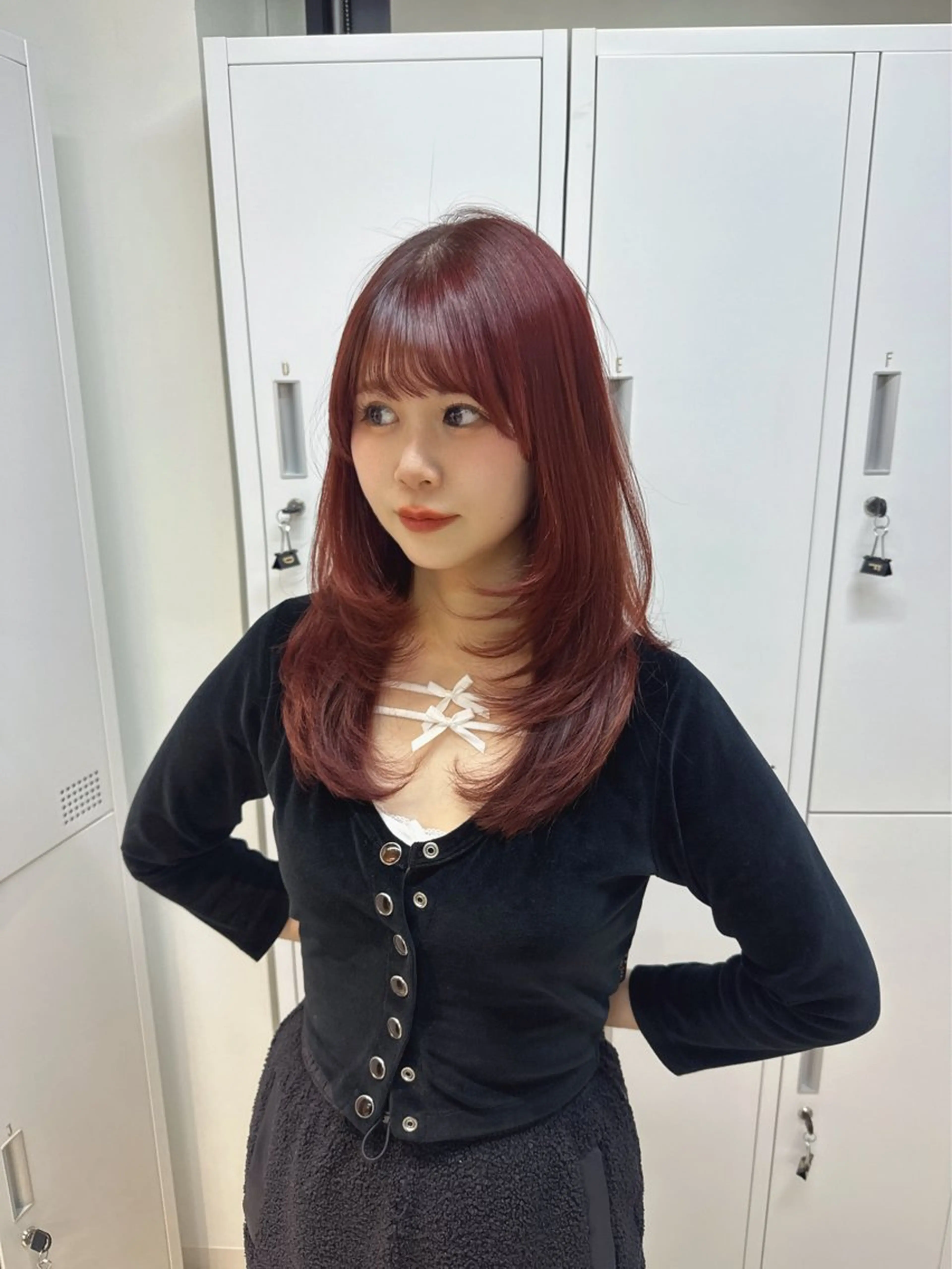 ロング カラー ヘアカラー 縮毛矯正 nina/髪質改善 /柔らかな艶髪🫧のヘアスタイル